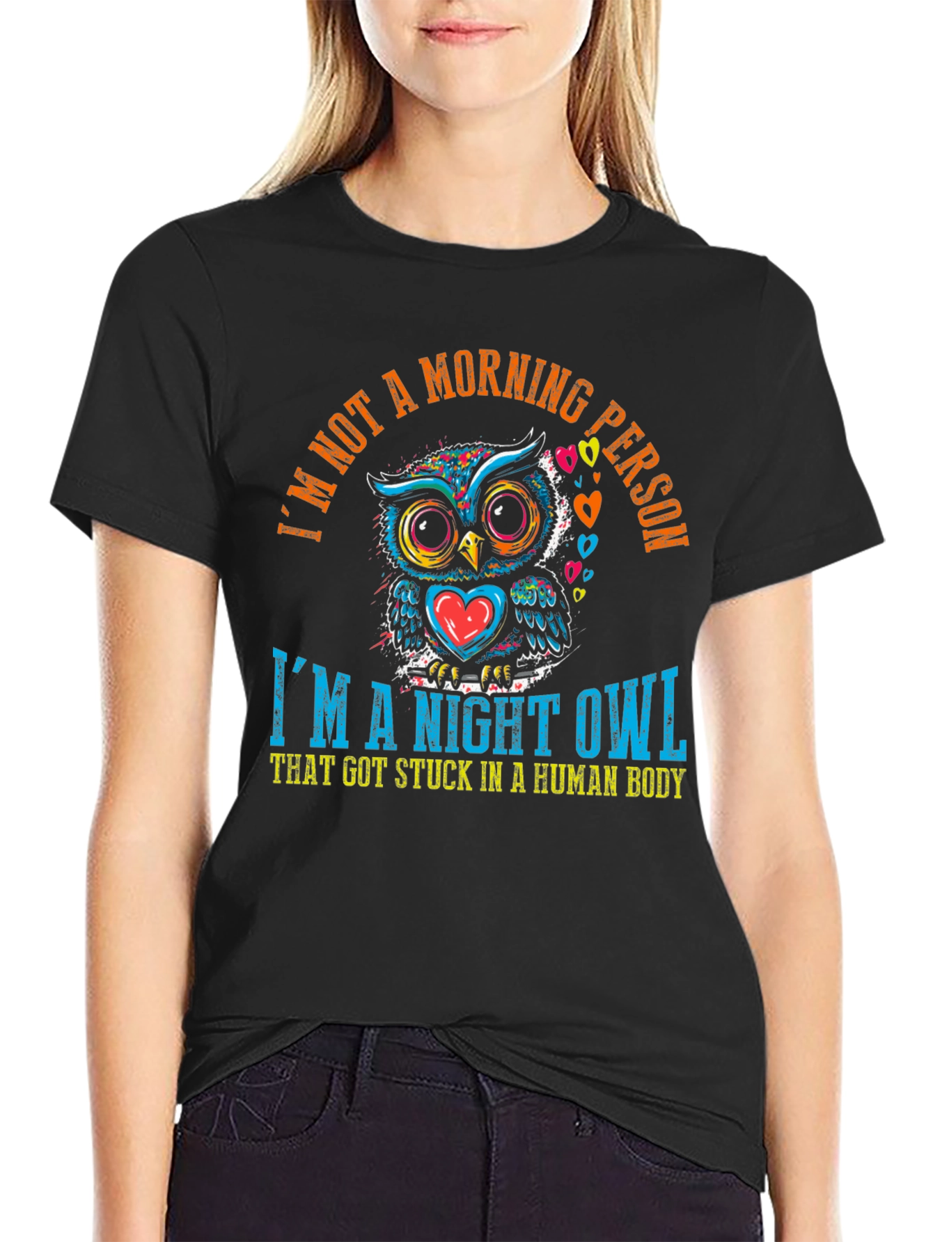 Night Owl T-Shirt - Stuck in a Human Body