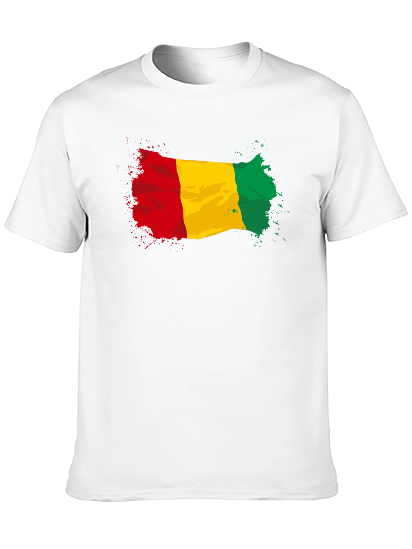 Guinea Flag Graphic Tee - Black Cotton T-Shirt
