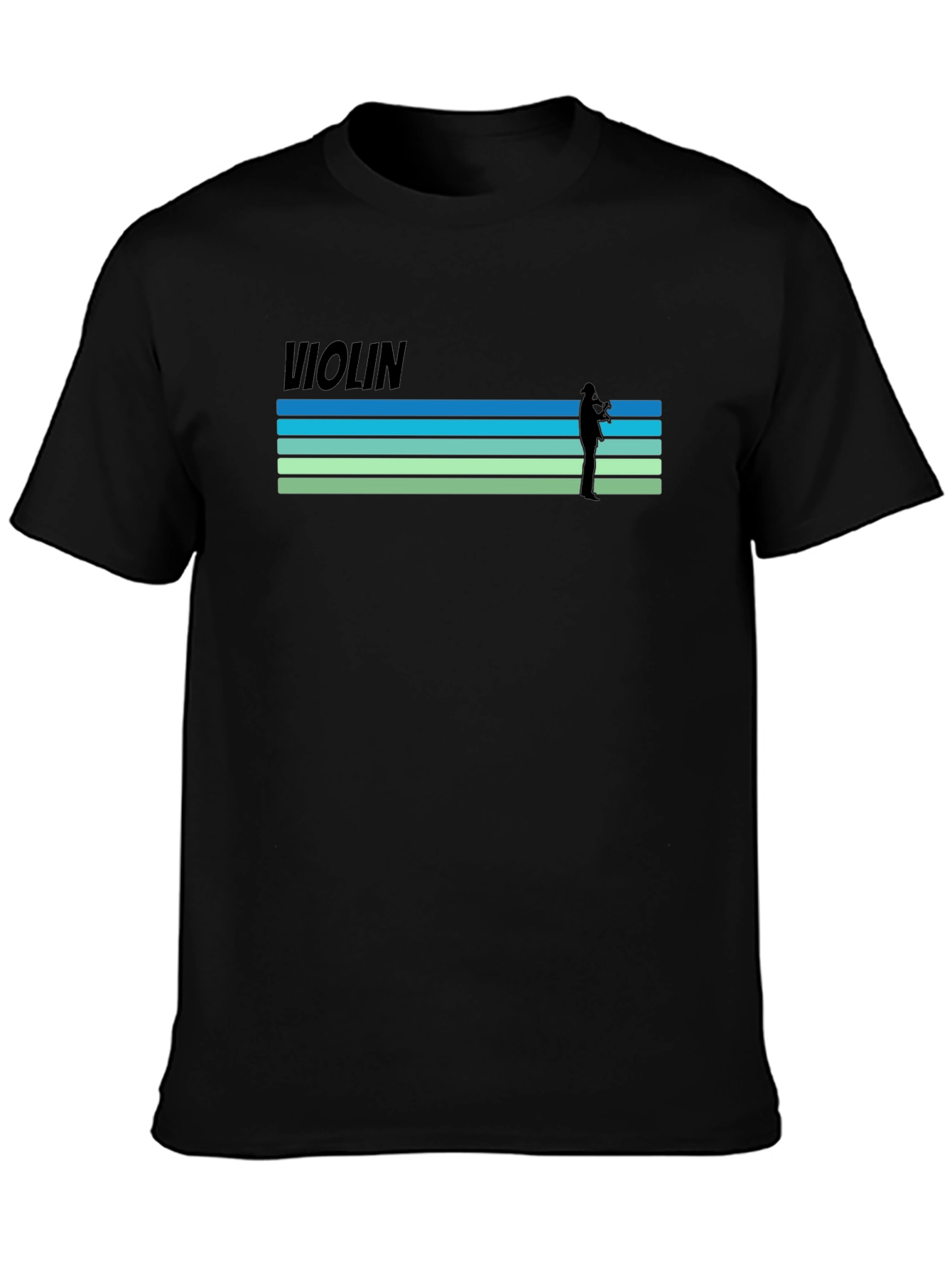 Violin Player Graphic T-Shirt - Retro Style Tee