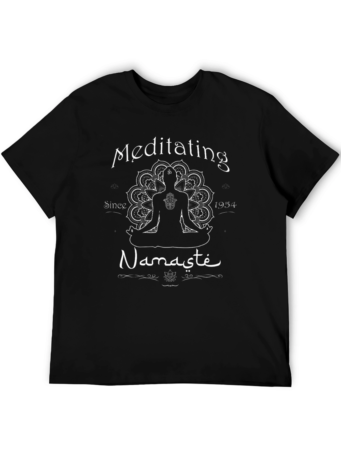 Meditating Namaste T-Shirt - Yoga Design