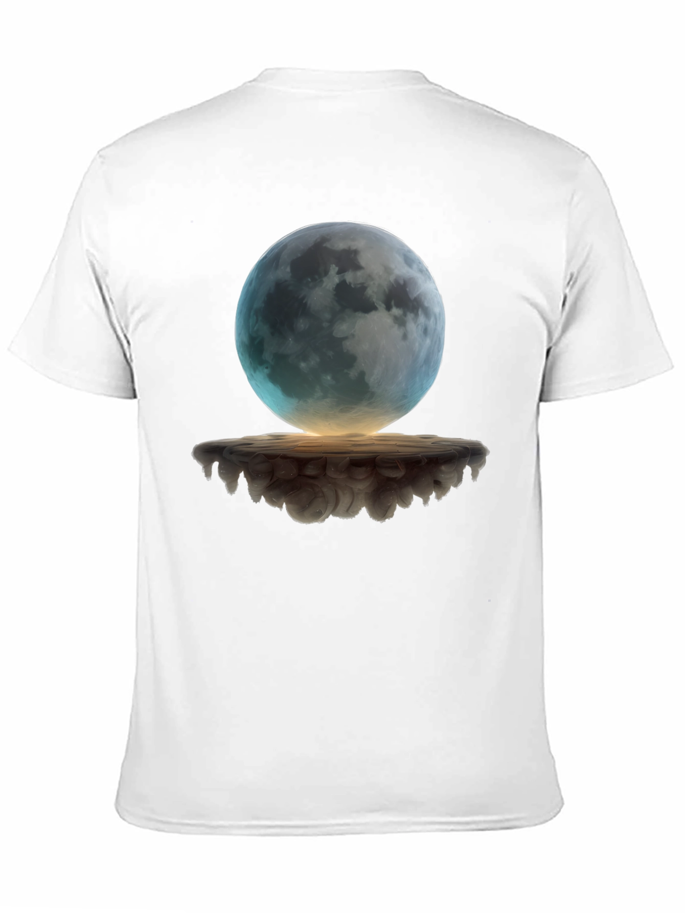 Mystic Moon Graphic Tee - Black Cotton Blend Shirt