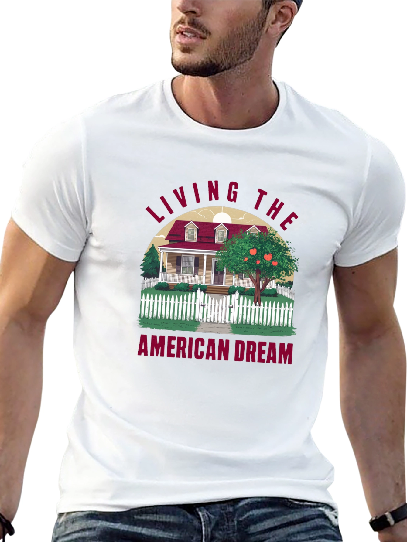 Living the American Dream Graphic T-Shirt