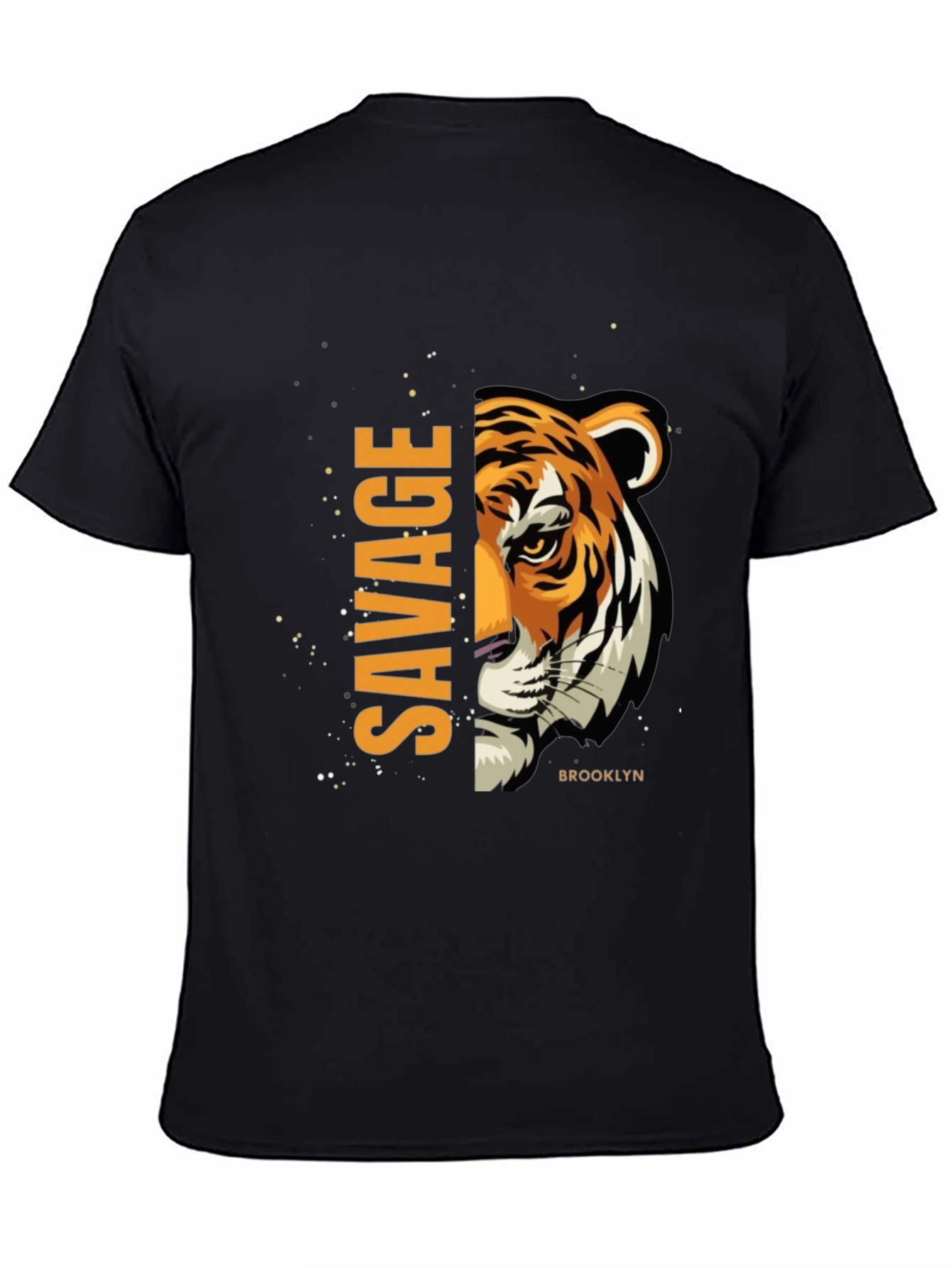 Savage Brooklyn Tiger Graphic Tee - Black