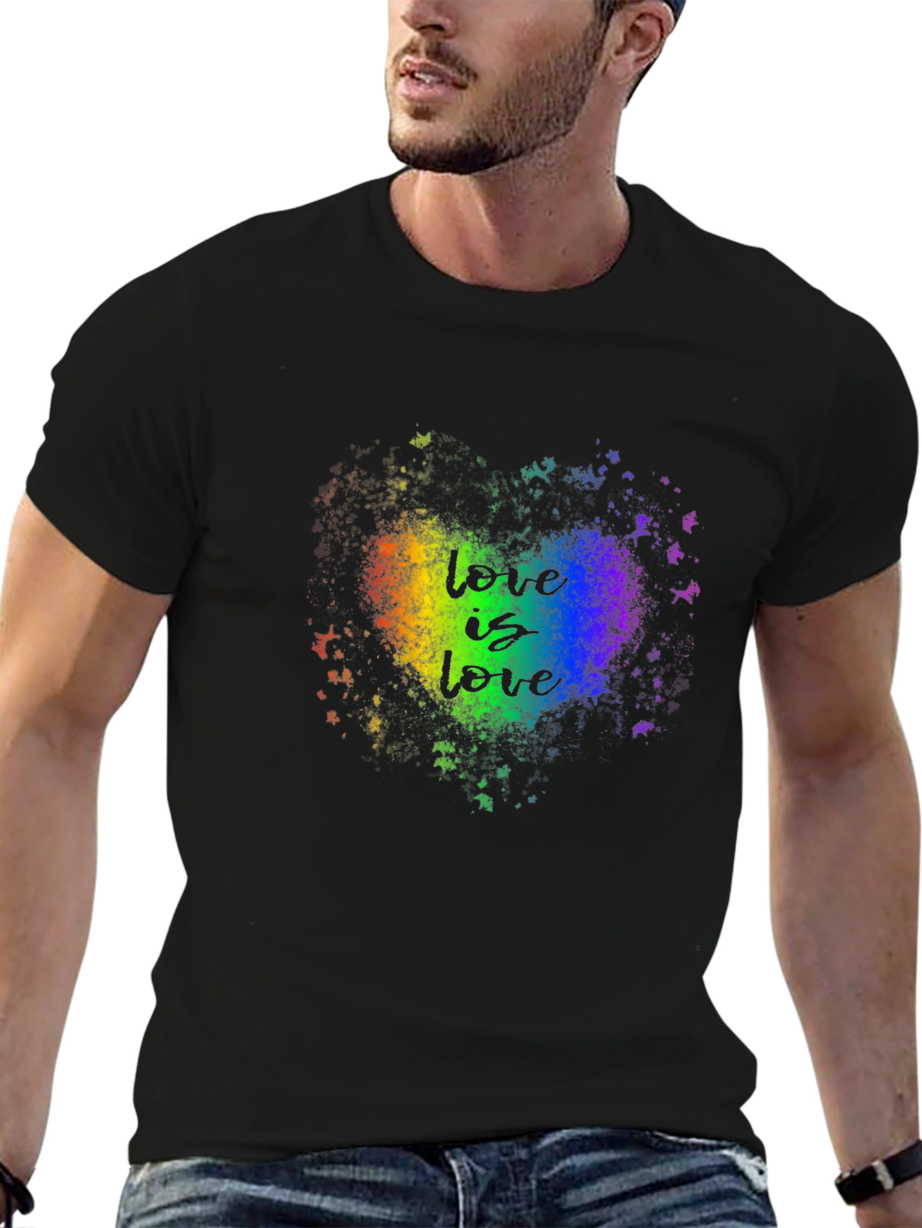 Love Is Love Rainbow Heart T-Shirt