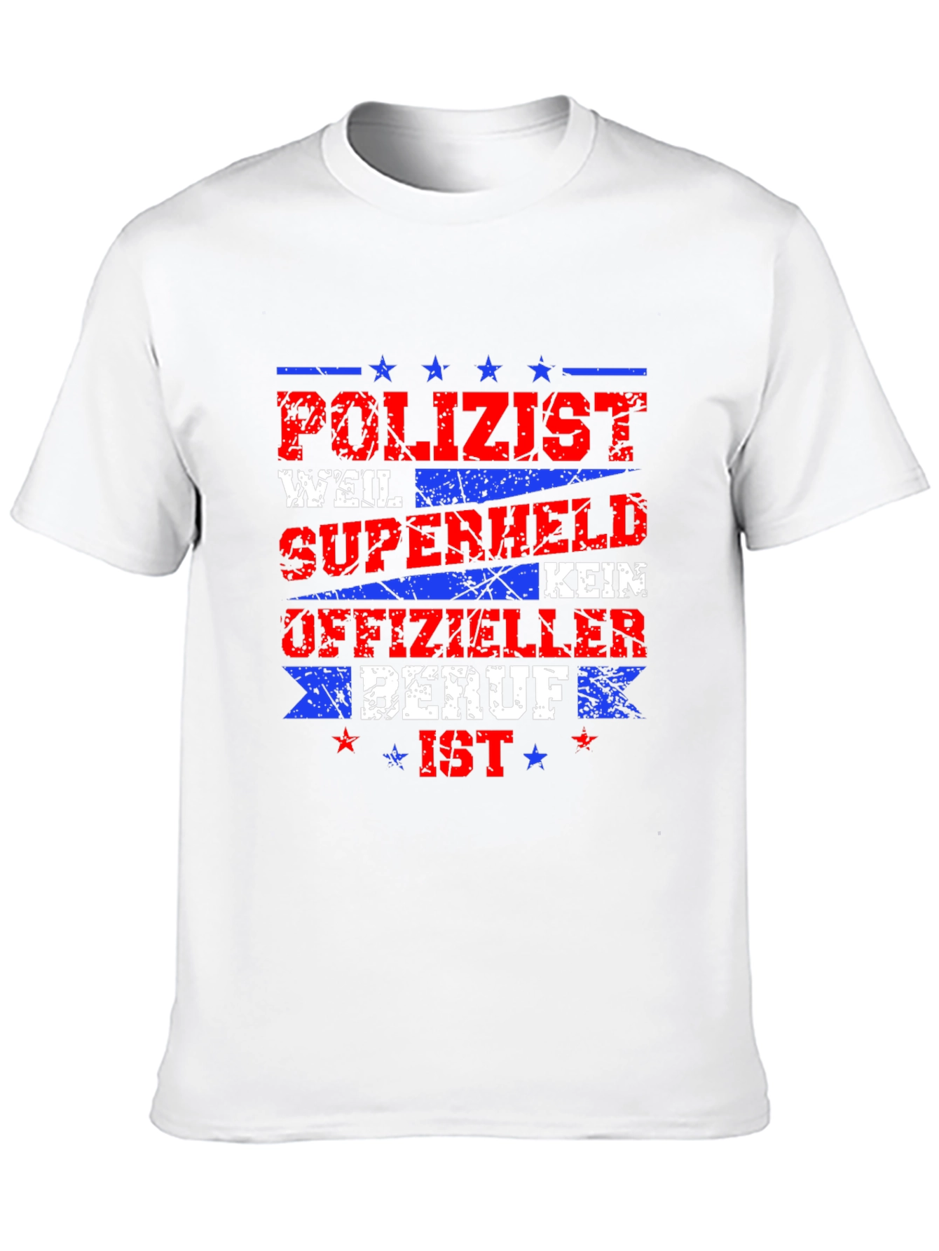 Polizist Superheld T-Shirt - Police Superhero Tee