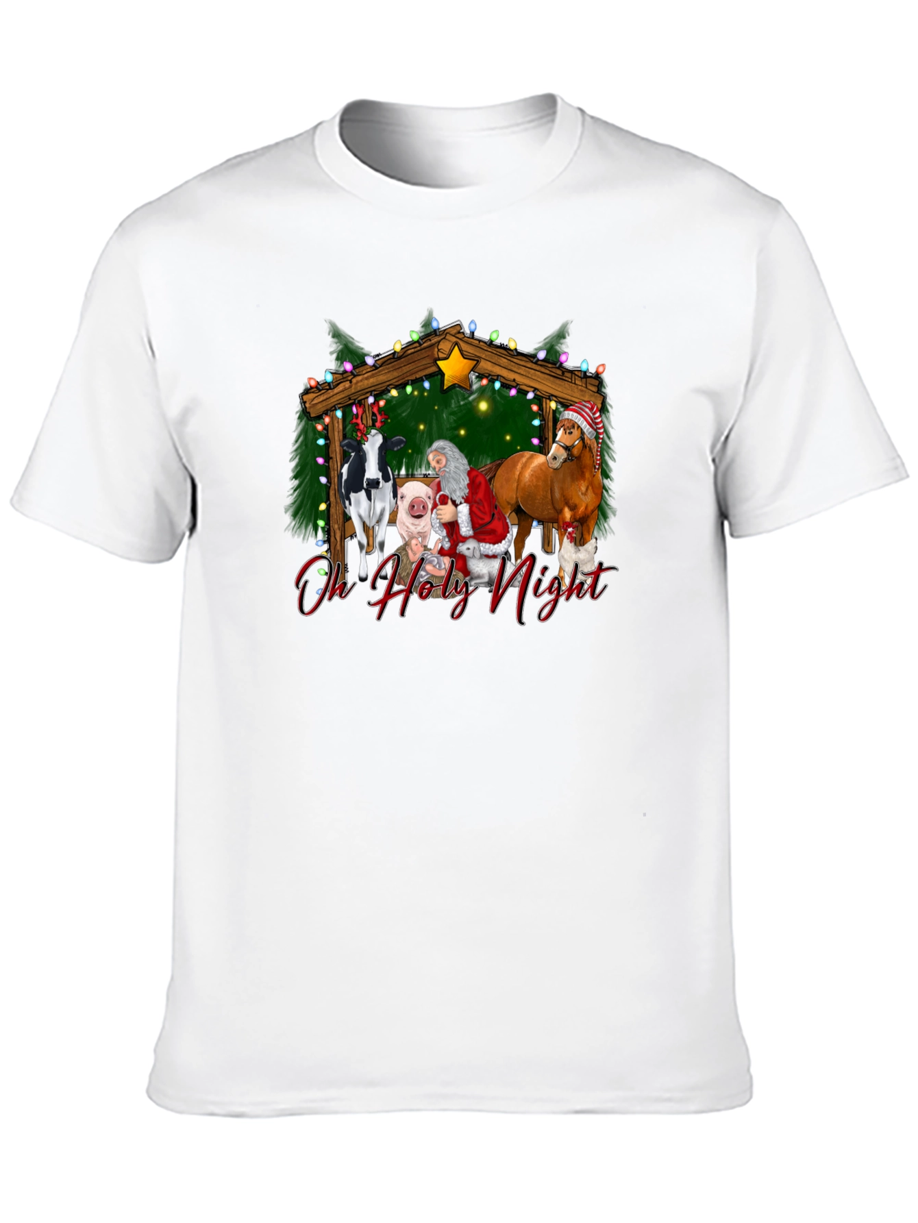 Oh Holy Night Christmas Graphic T-Shirt