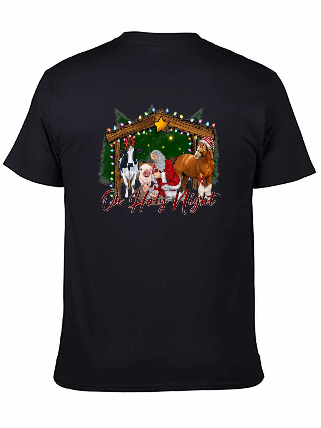 Oh Holy Night Christmas Graphic T-Shirt