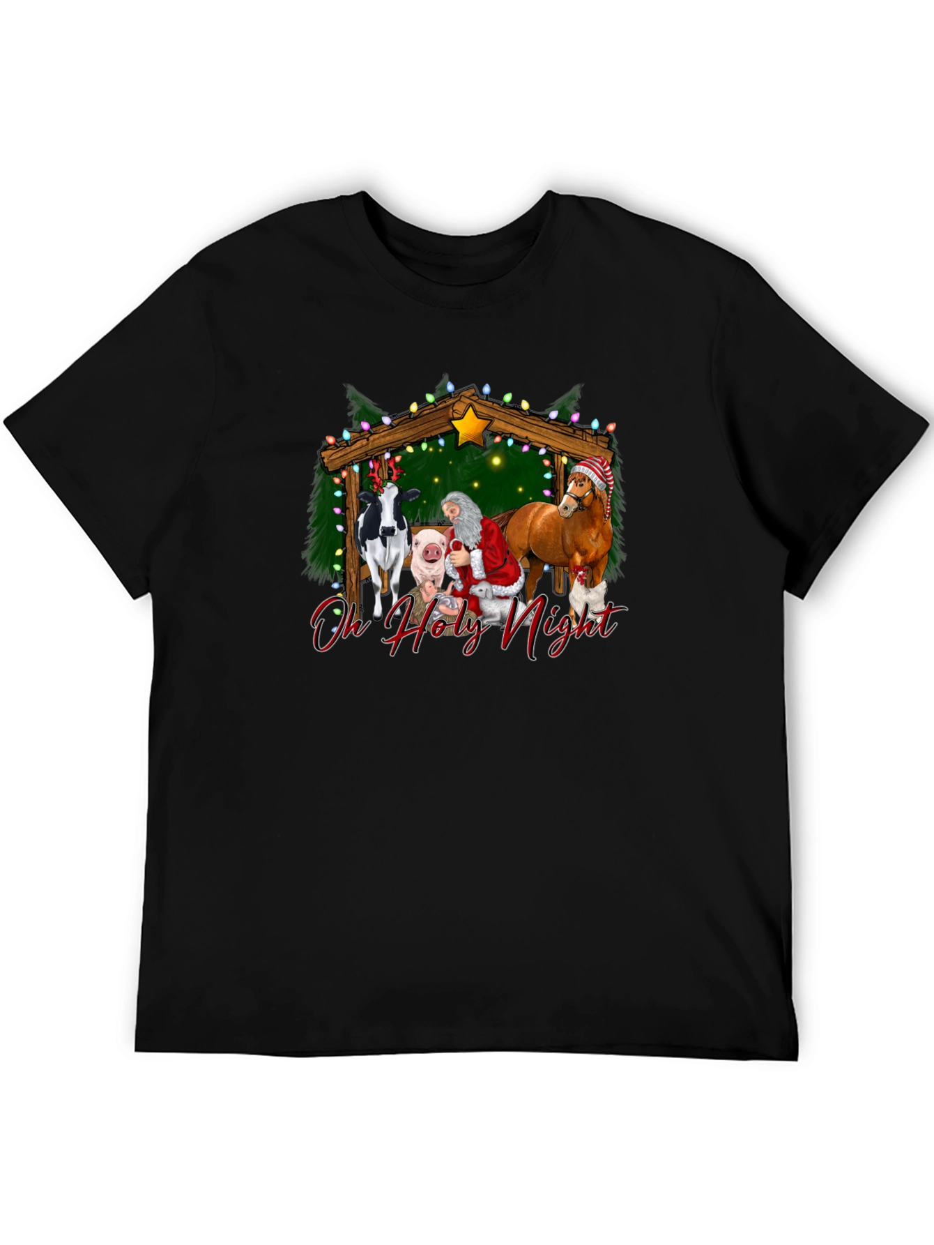 Oh Holy Night Christmas Graphic T-Shirt