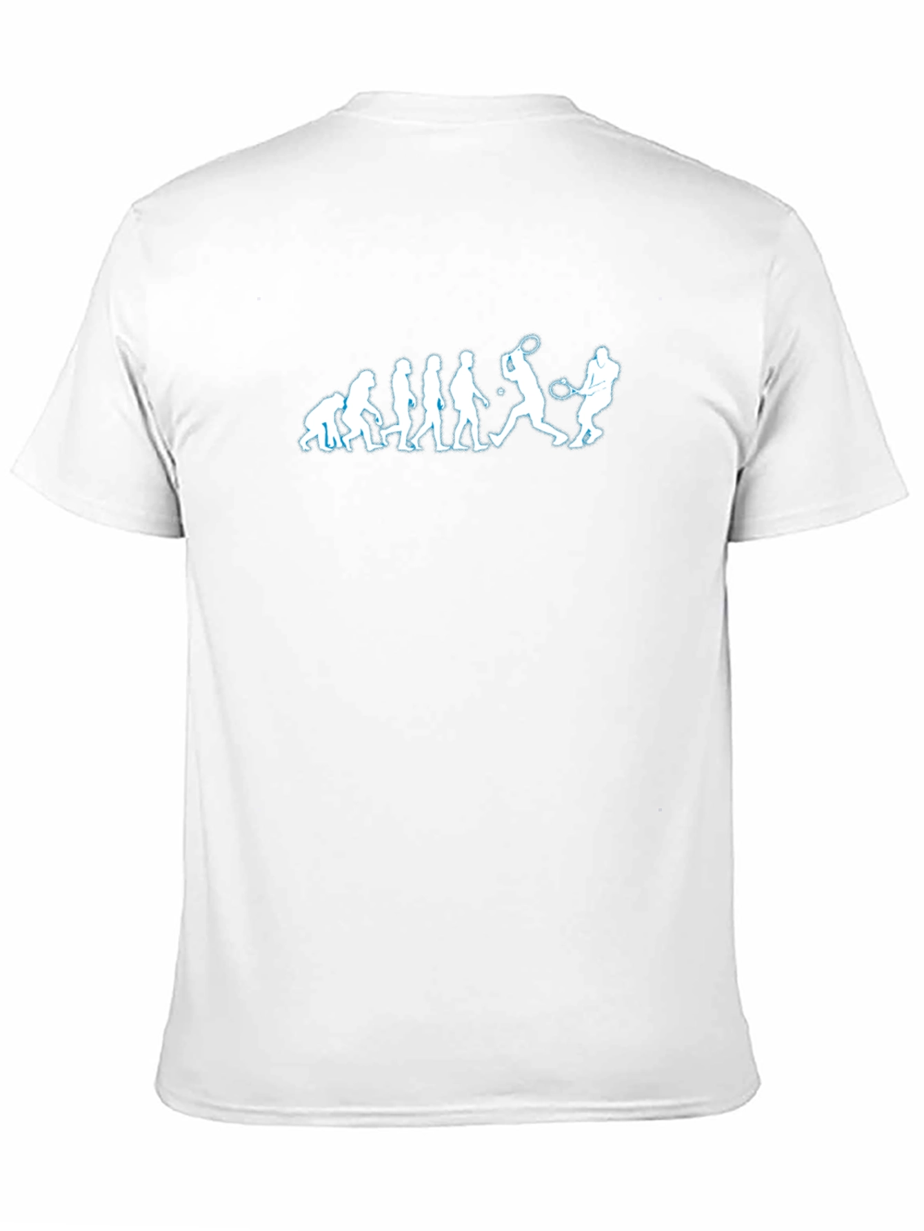 Evolution of Tennis Player Graphic Tee - Black