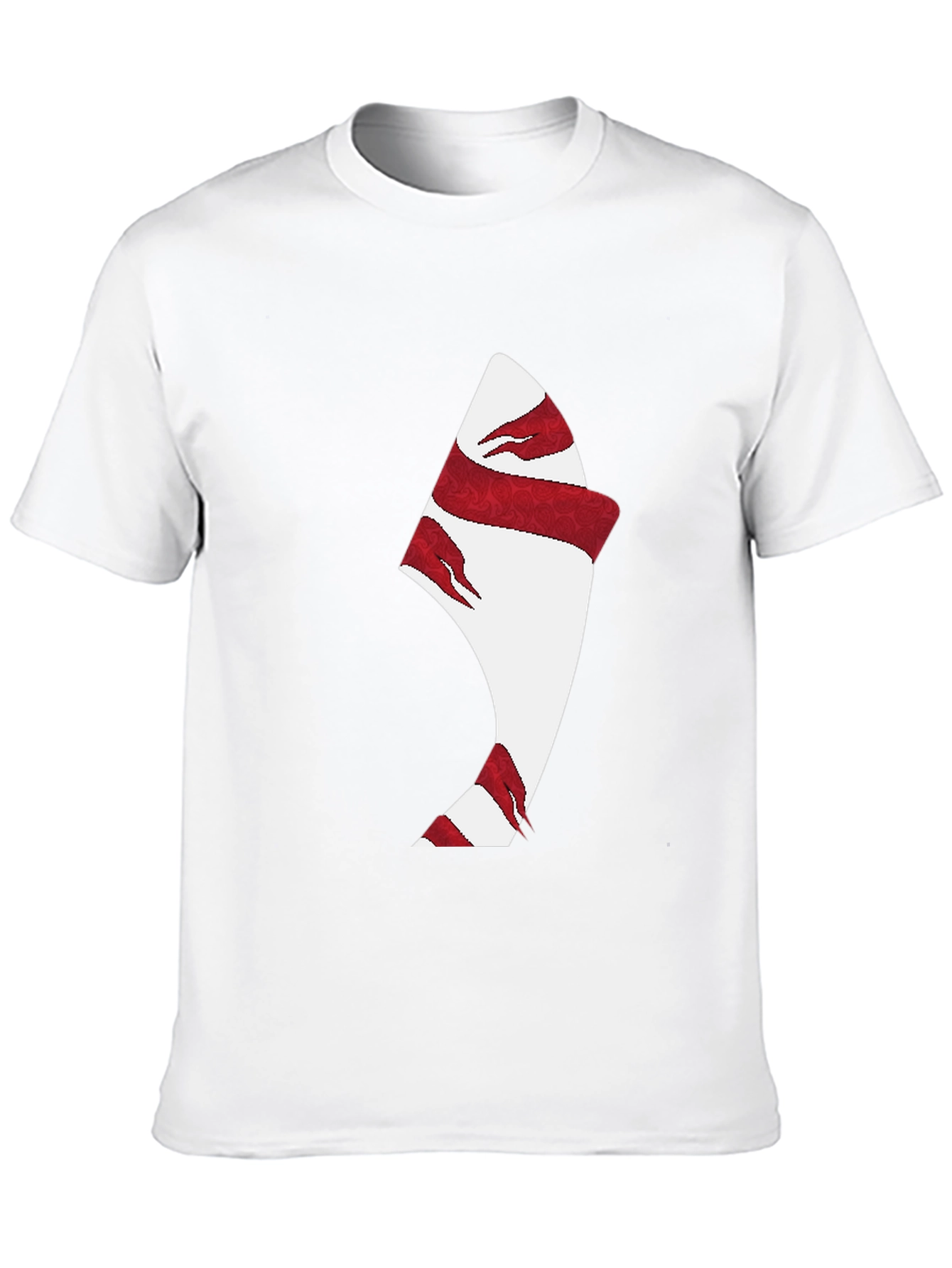 Modern Graphic Print Black T-Shirt