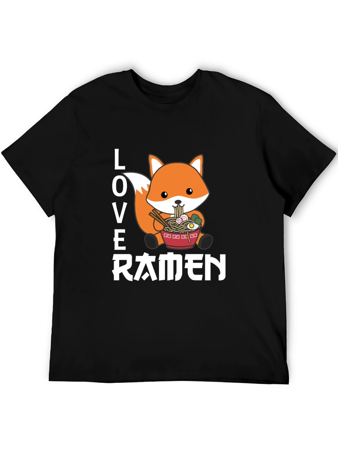 Love Ramen Fox Graphic T-Shirt