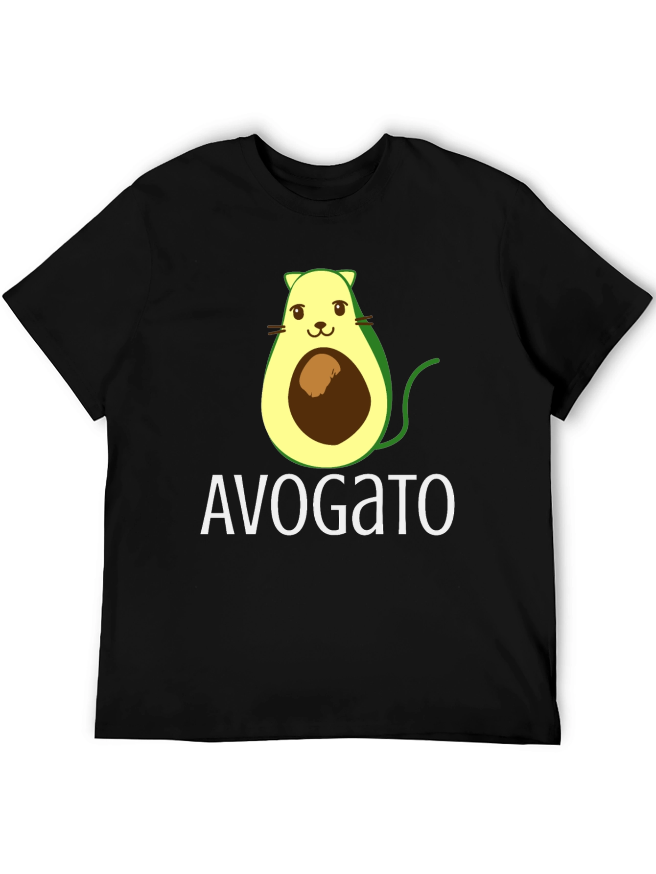 Avogato T-Shirt - Avocado Cat Pun Tee