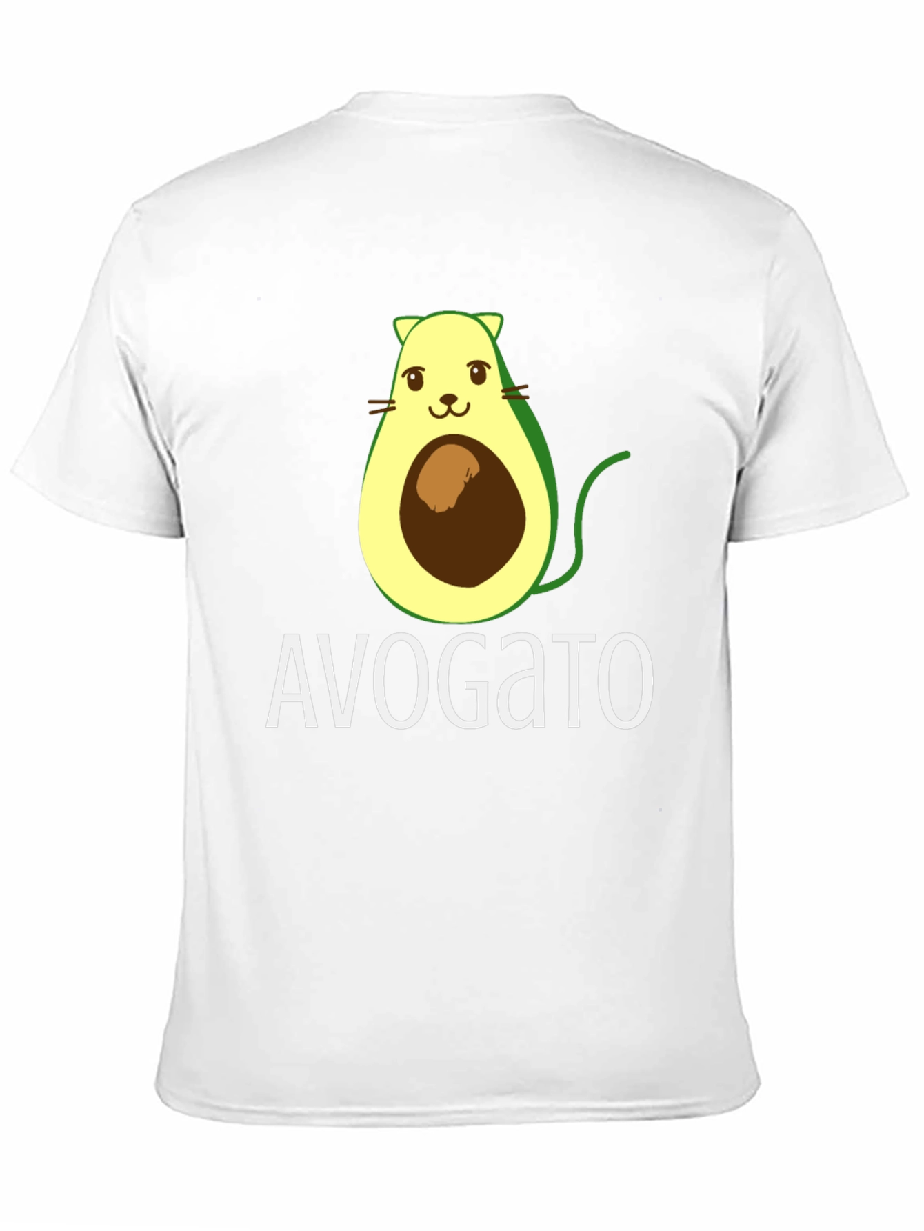 Avogato T-Shirt - Avocado Cat Pun Tee