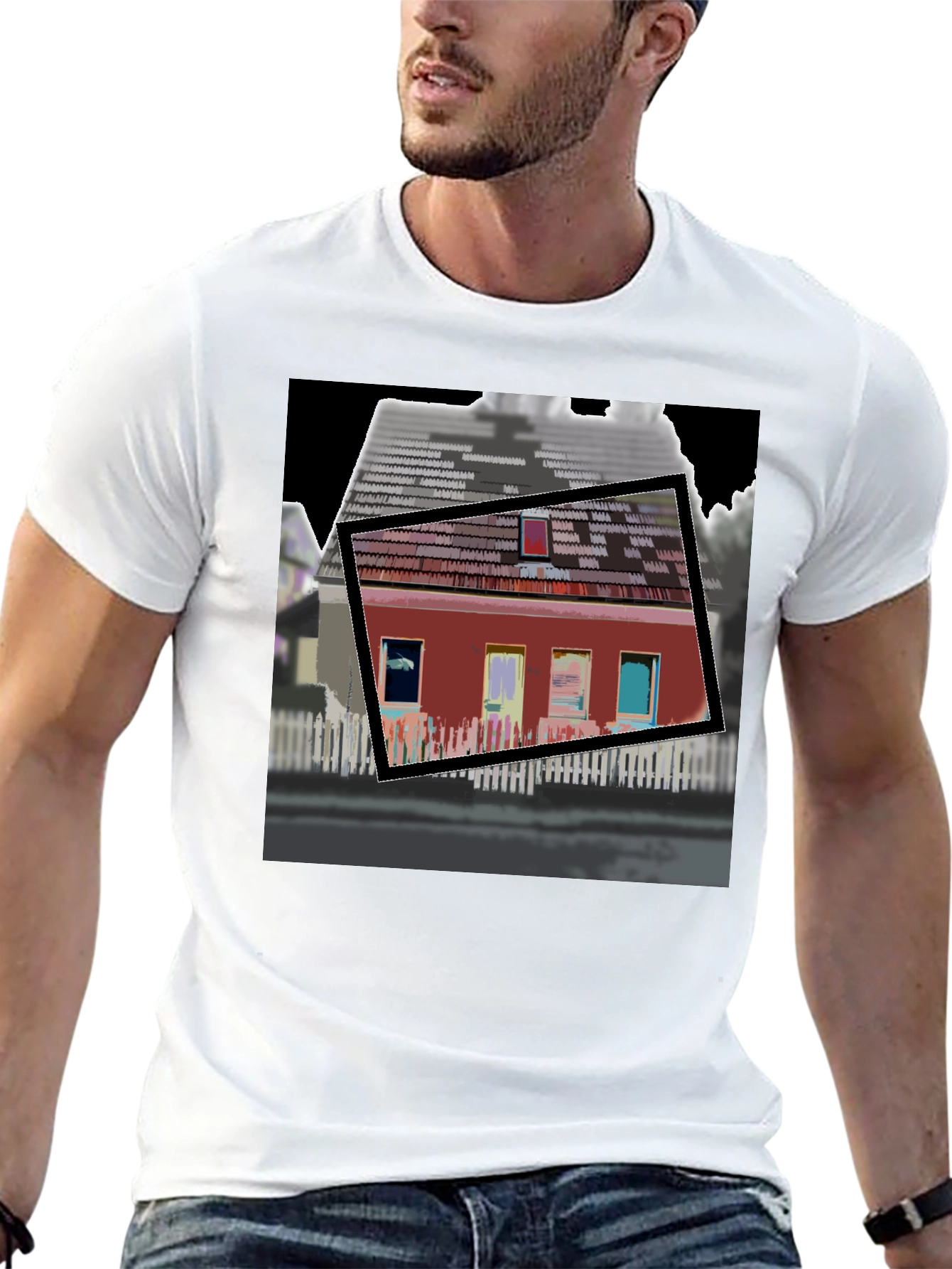 Modern House Graphic T-Shirt