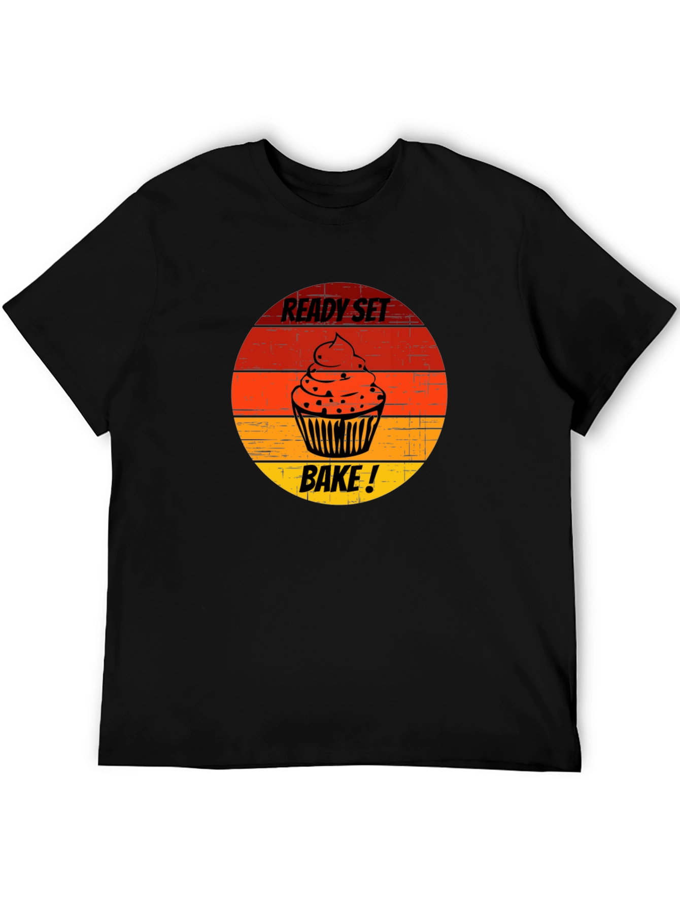 Ready Set Bake T-Shirt Cupcake Design