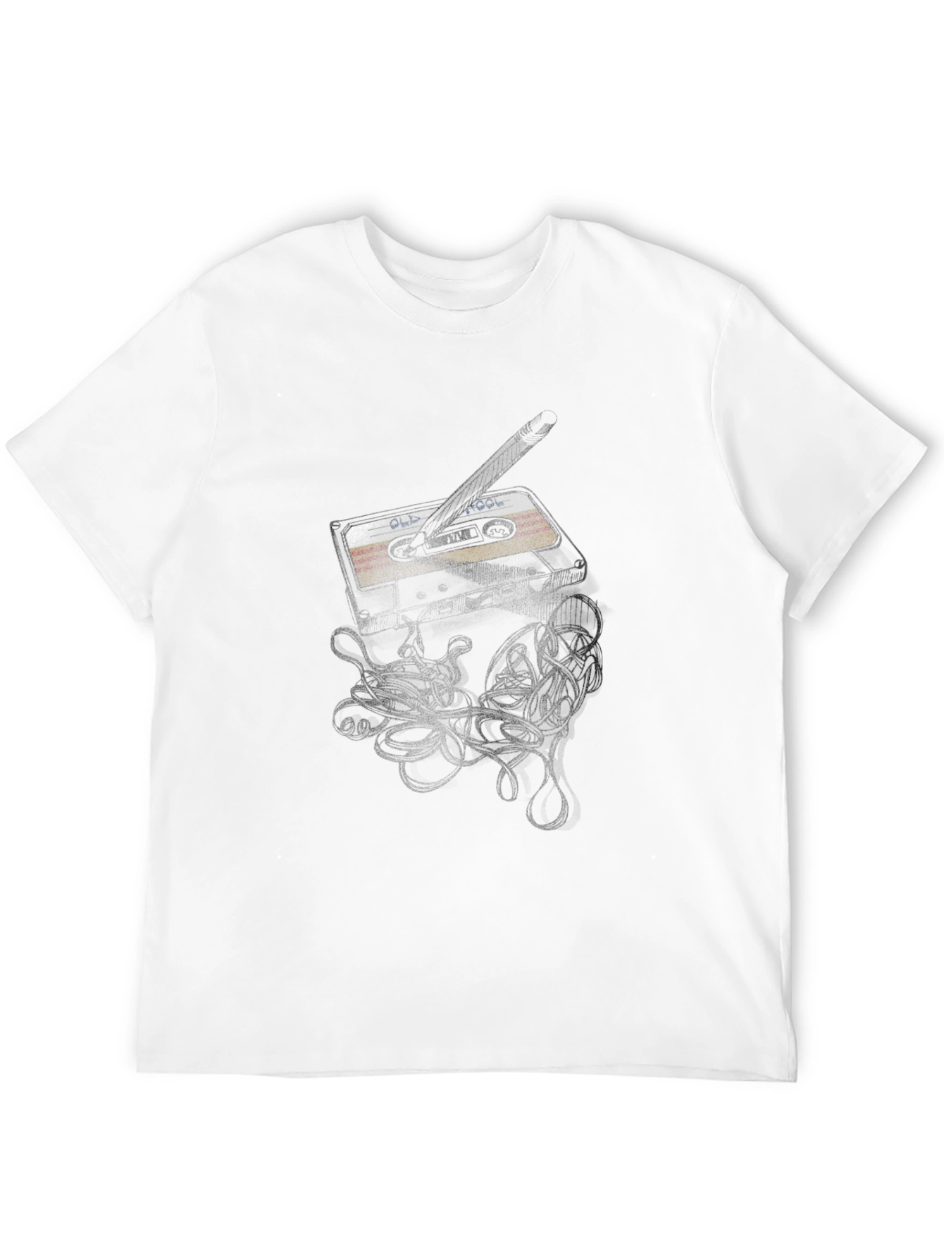 Retro Cassette Tape Graphic Tee - Classic Style