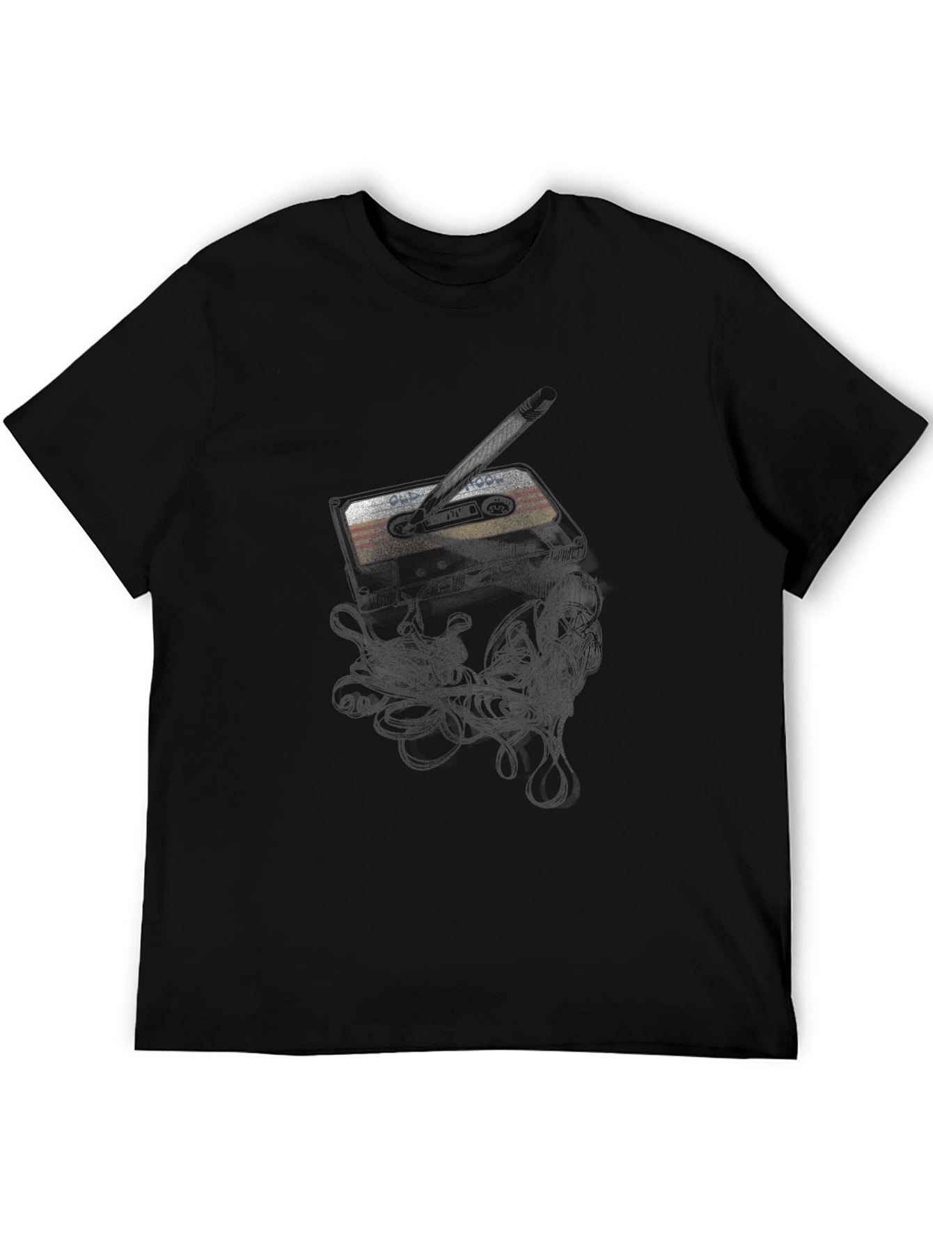 Retro Cassette Tape Graphic Tee - Classic Style