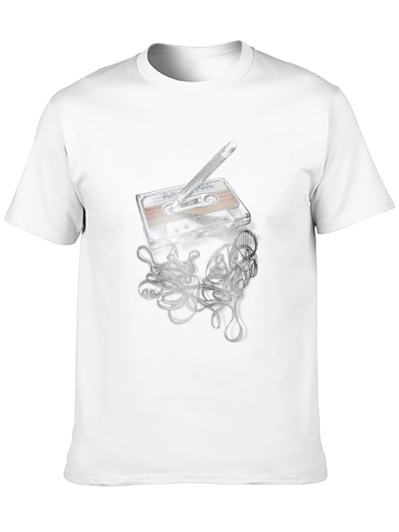 Retro Cassette Tape Graphic Tee - Classic Style