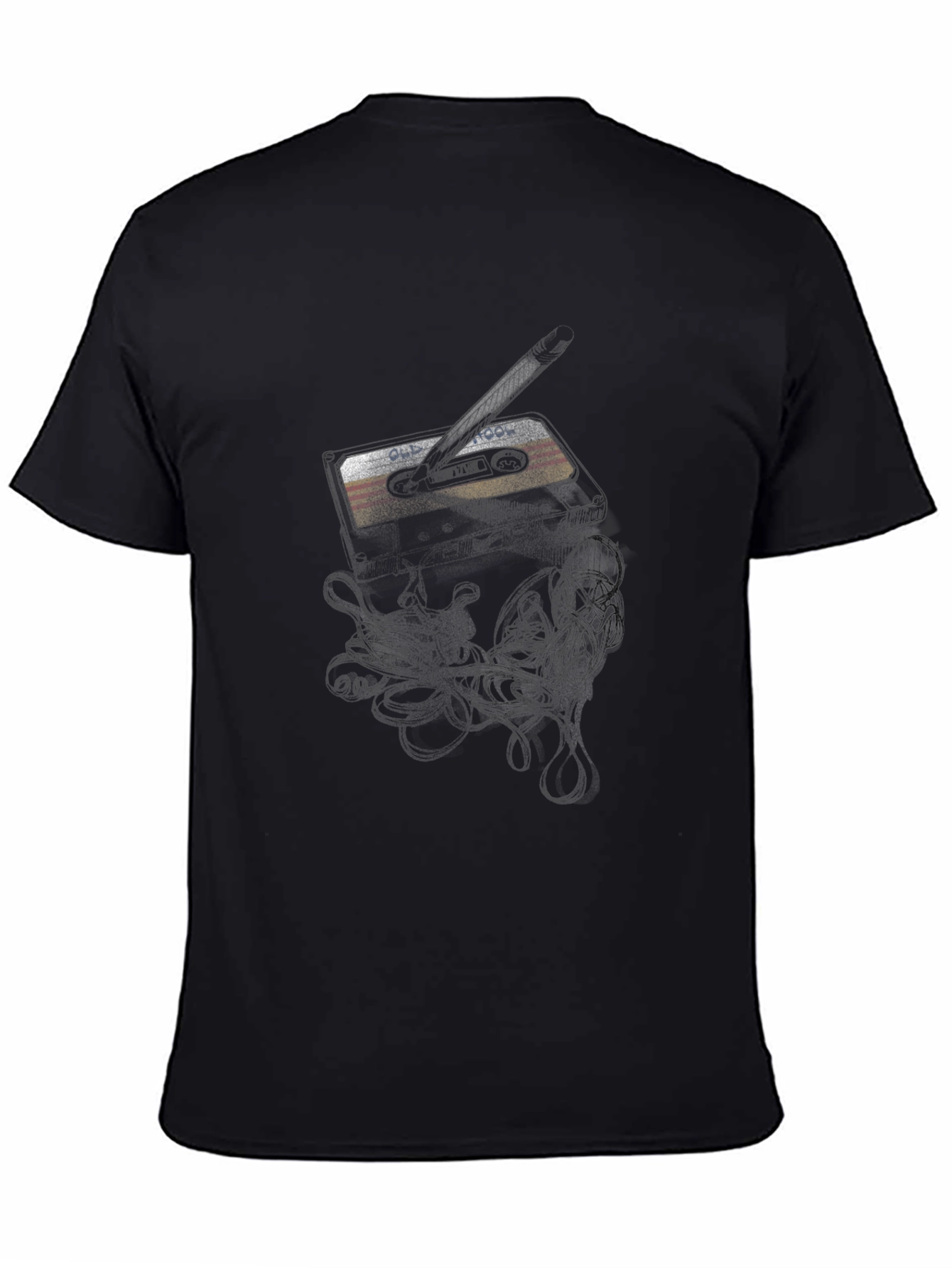 Retro Cassette Tape Graphic Tee - Classic Style