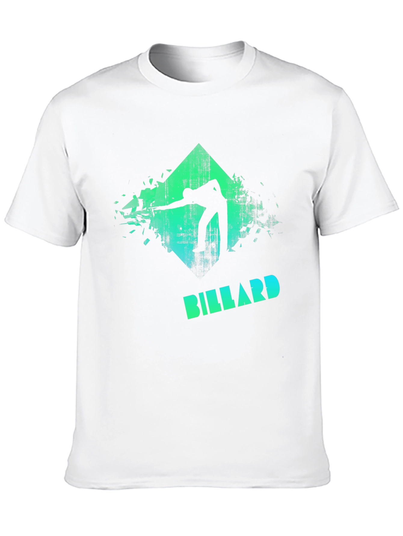 Billiard Player Graphic T-Shirt - Cool Pool Design Tee