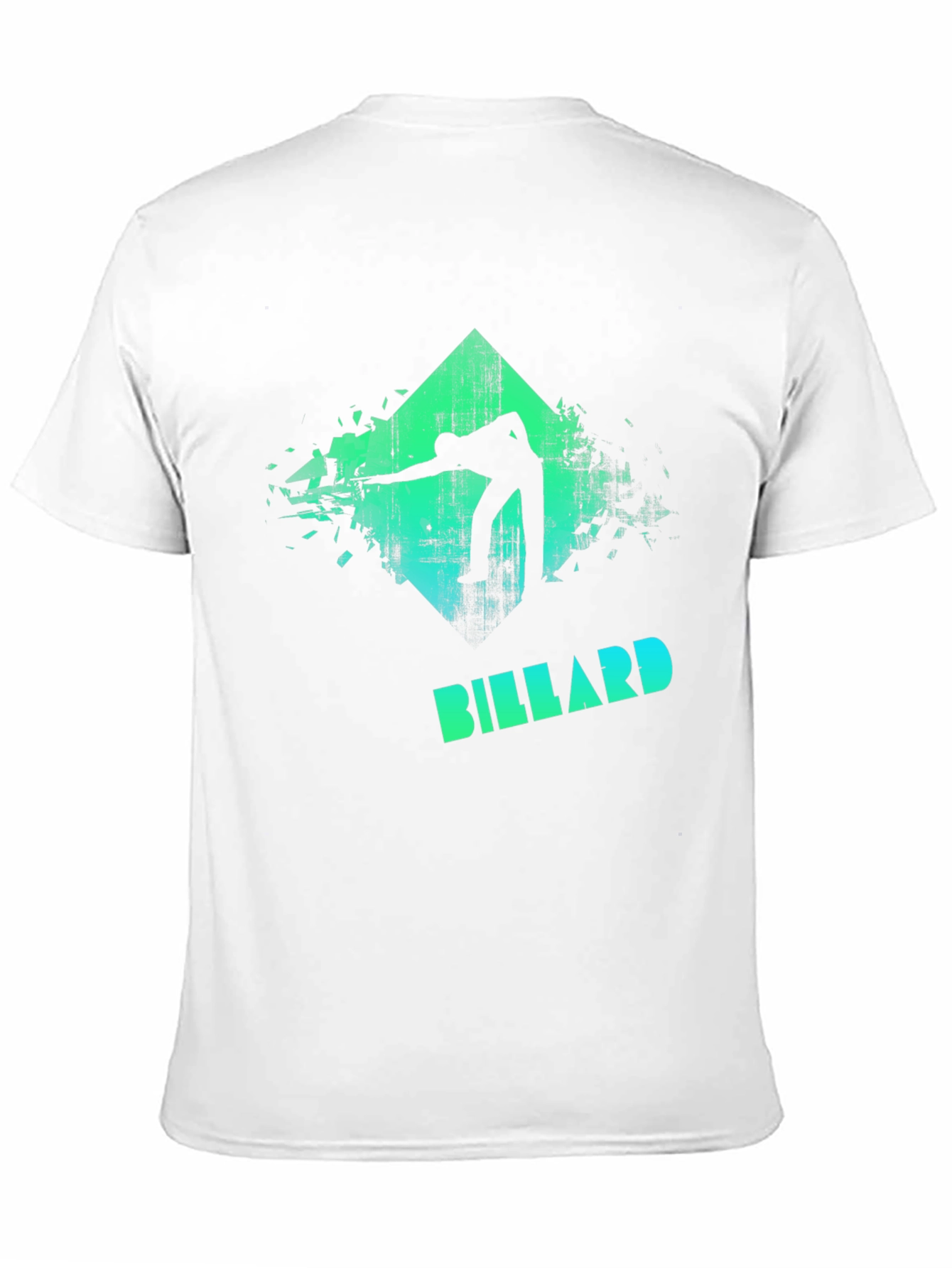 Billiard Player Graphic T-Shirt - Cool Pool Design Tee