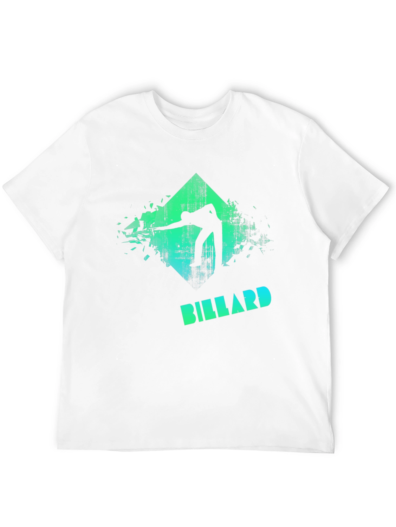 Billiard Player Graphic T-Shirt - Cool Pool Design Tee