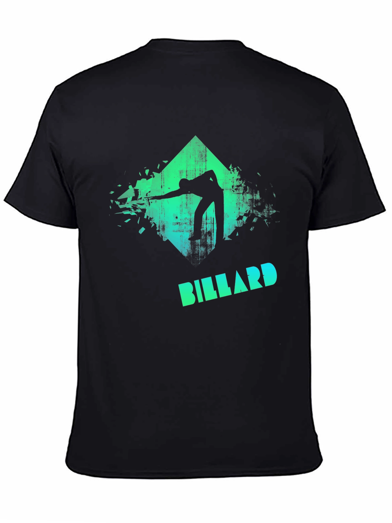 Billiard Player Graphic T-Shirt - Cool Pool Design Tee