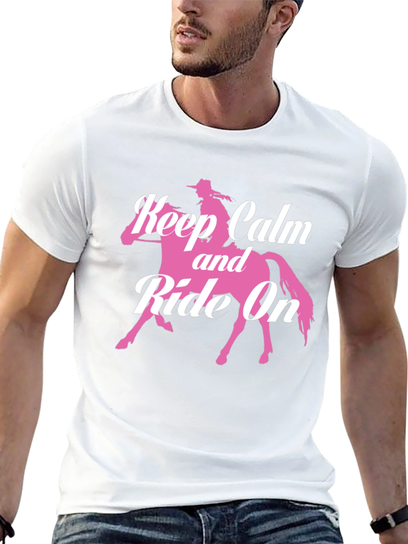 Keep Calm and Ride On Graphic T-Shirt