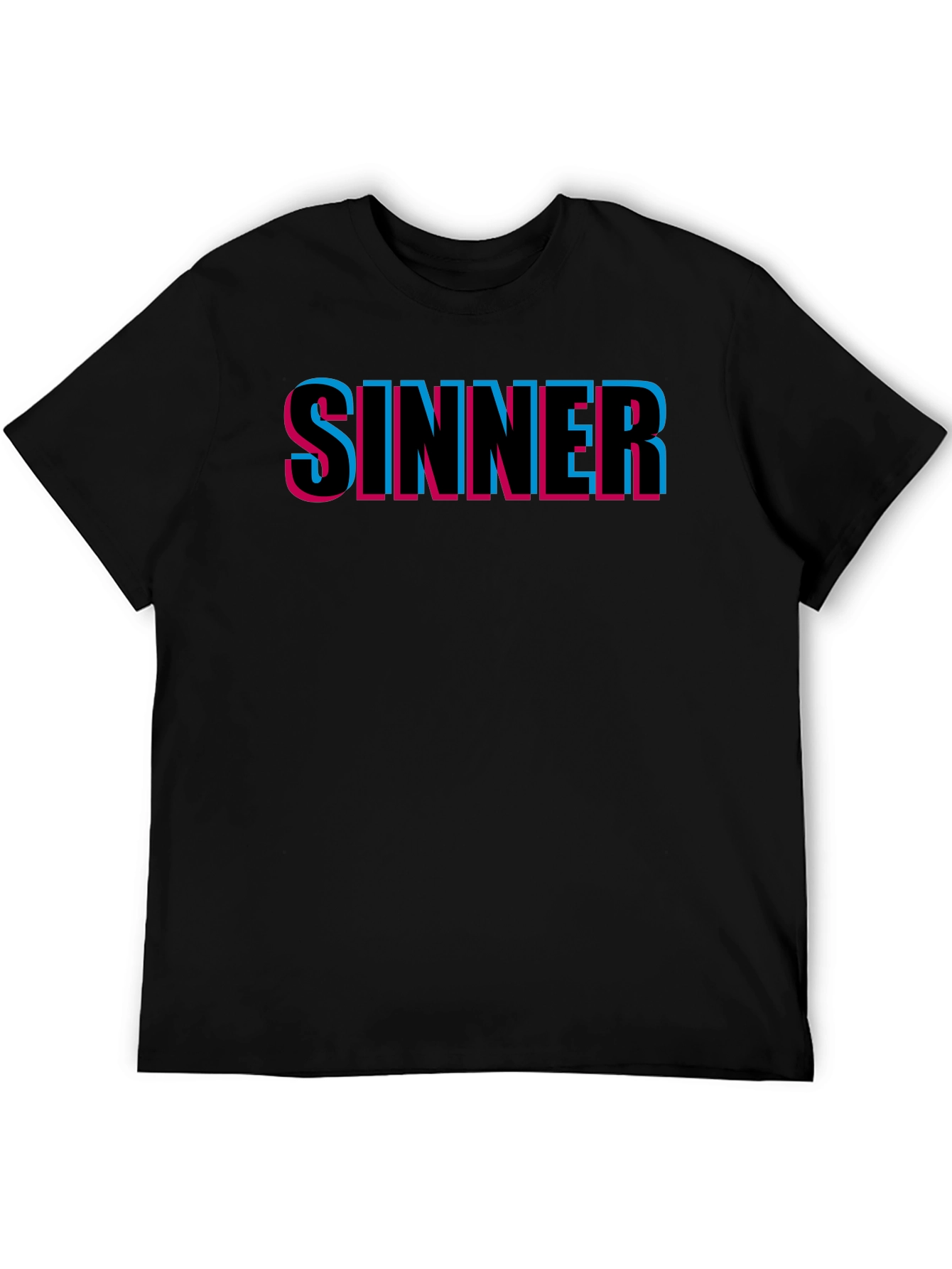 Sinner Graphic Tee - Stylish Black Cotton T-Shirt