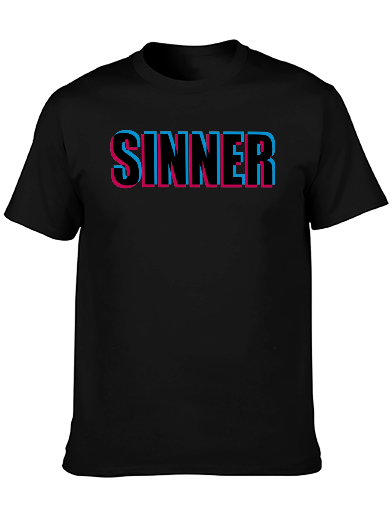Sinner Graphic Tee - Stylish Black Cotton T-Shirt