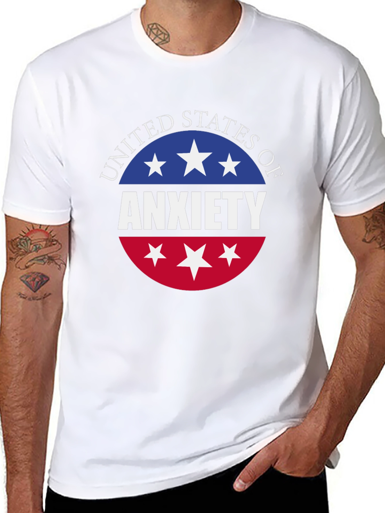 United States of Anxiety T-Shirt - Black