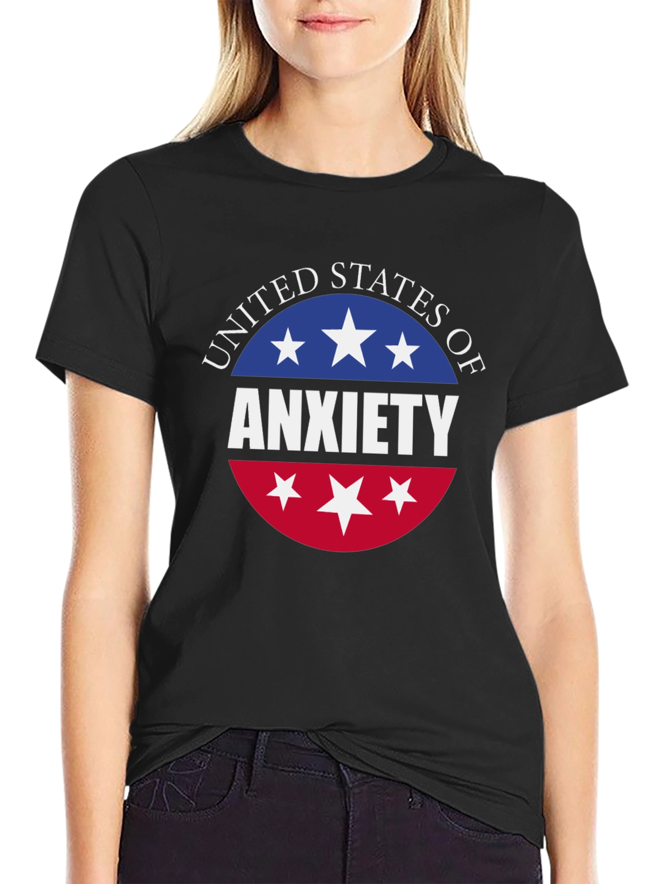 United States of Anxiety T-Shirt - Black