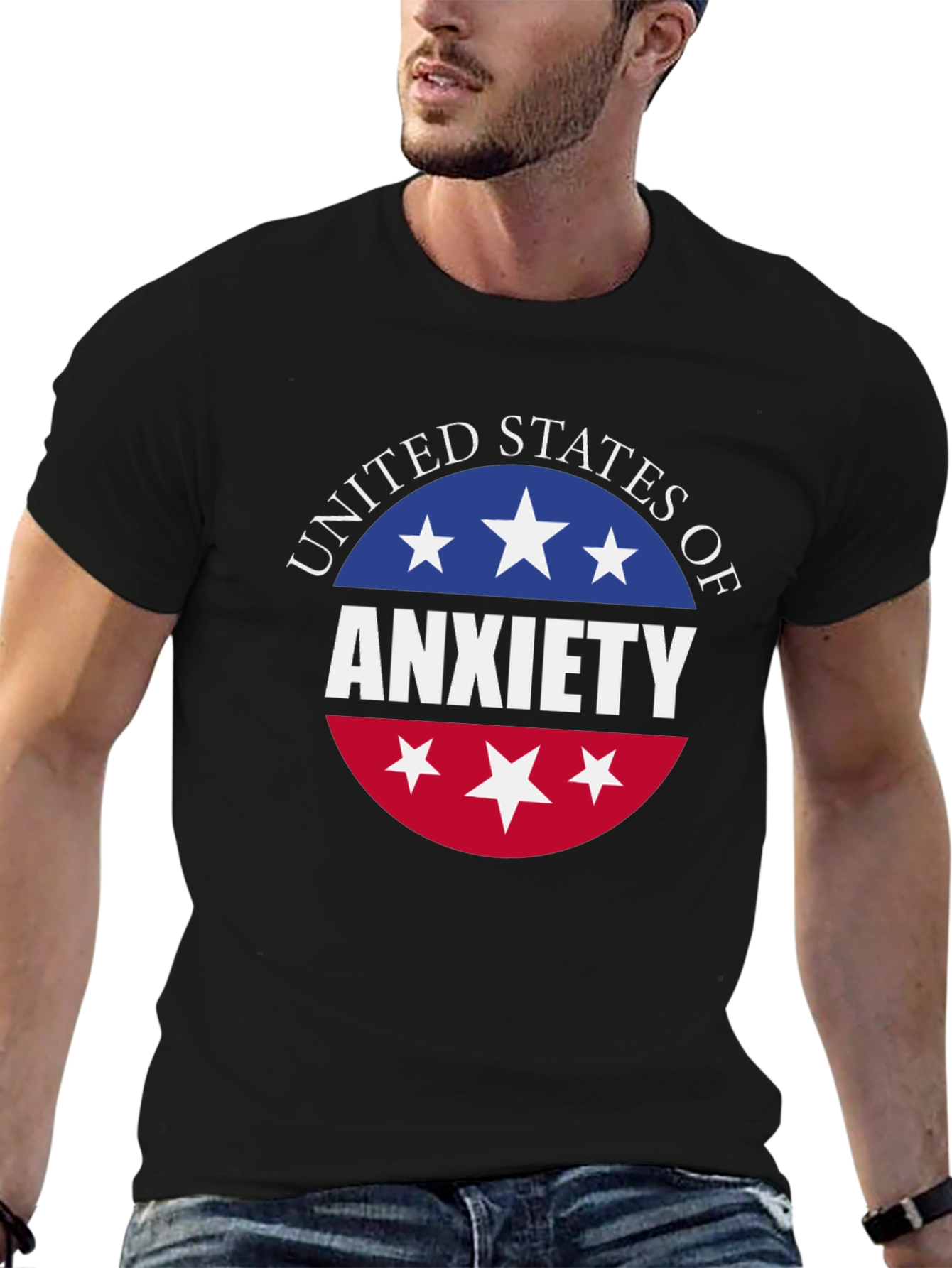 United States of Anxiety T-Shirt - Black