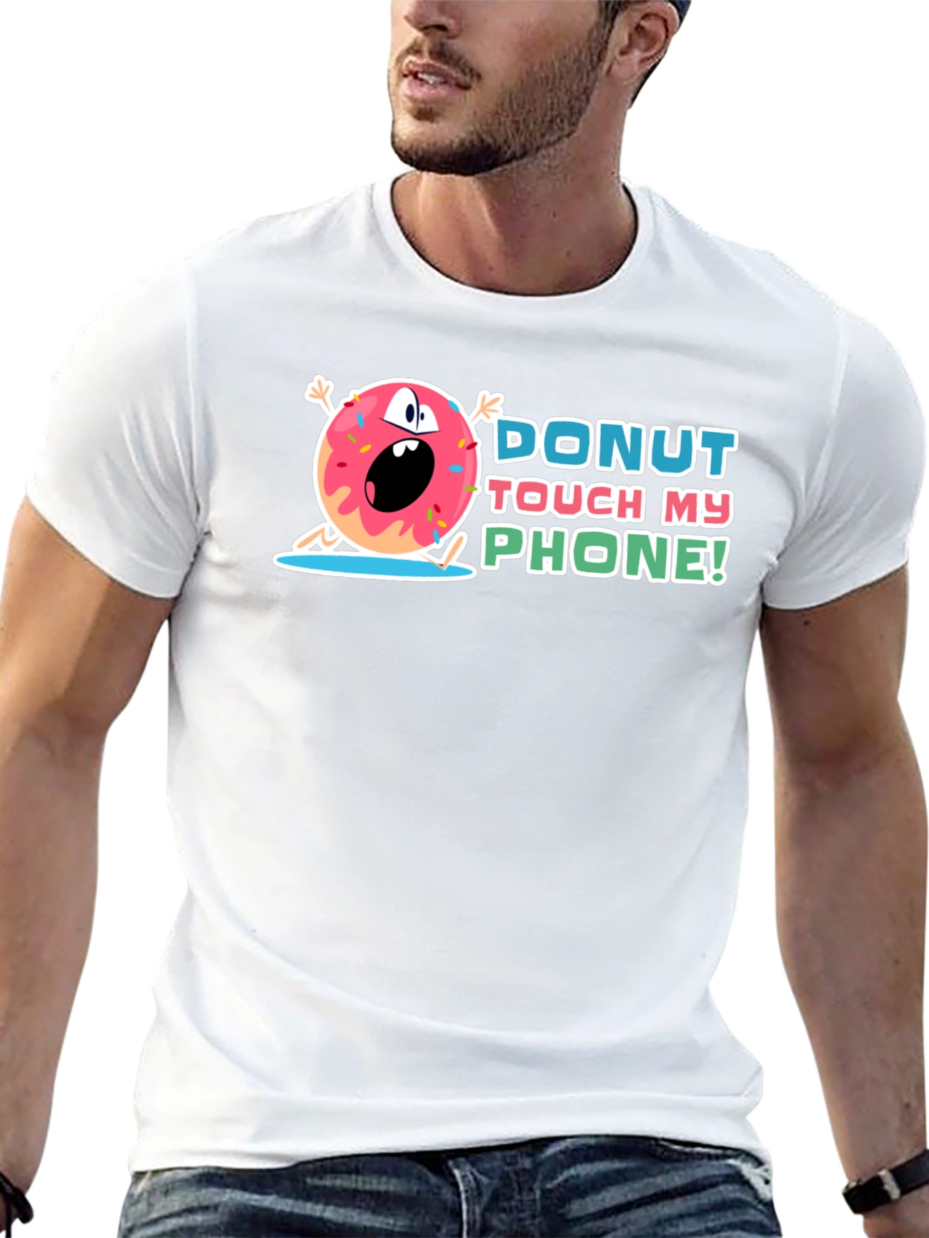 Donut Touch My Phone Graphic Tee