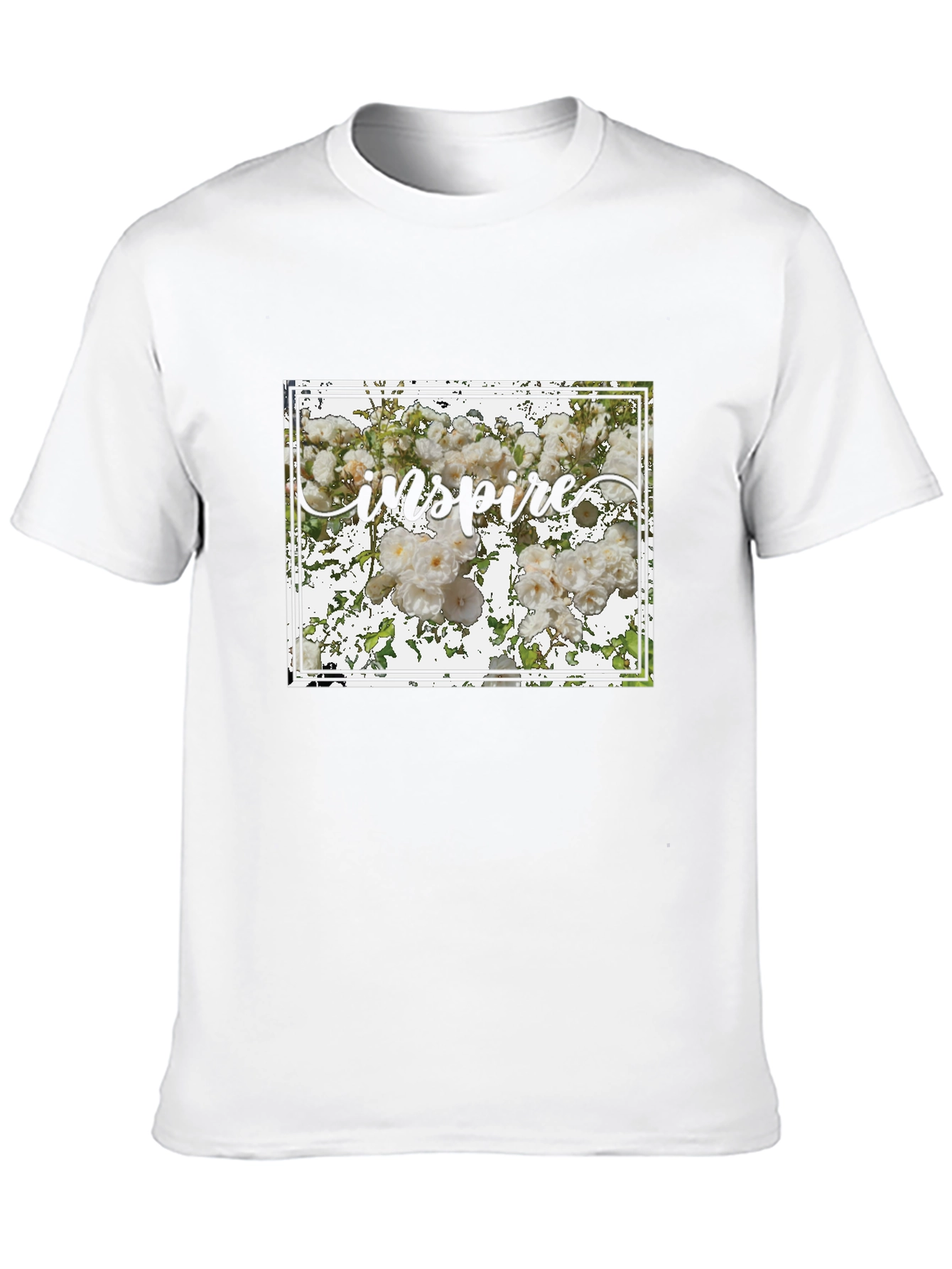 Inspire Floral Graphic Tee - Stylish Unisex T-Shirt