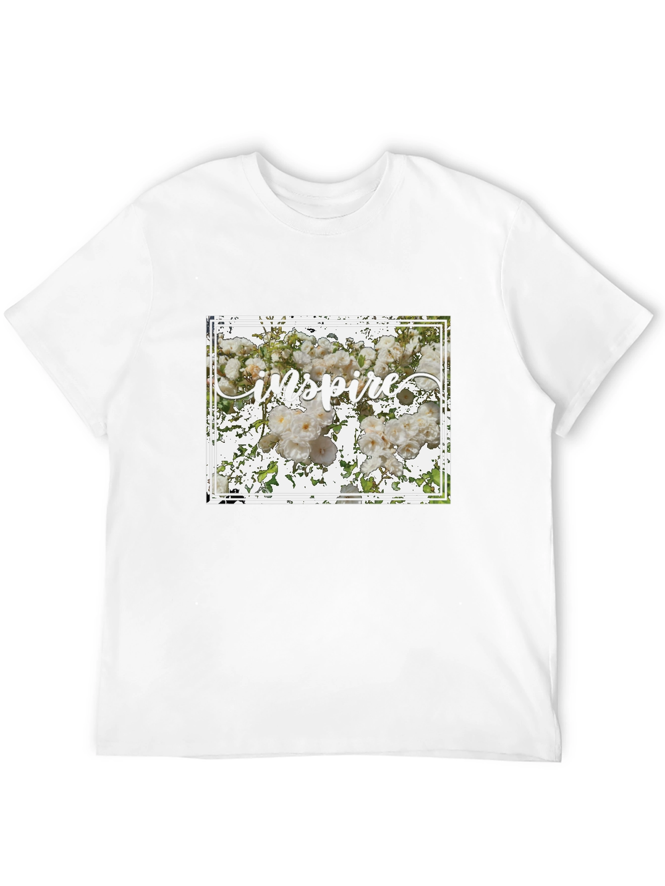 Inspire Floral Graphic Tee - Stylish Unisex T-Shirt