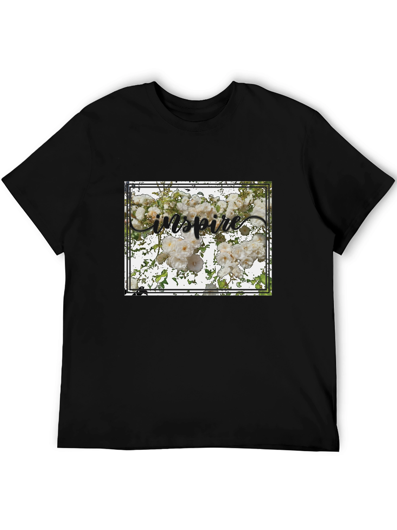 Inspire Floral Graphic Tee - Stylish Unisex T-Shirt
