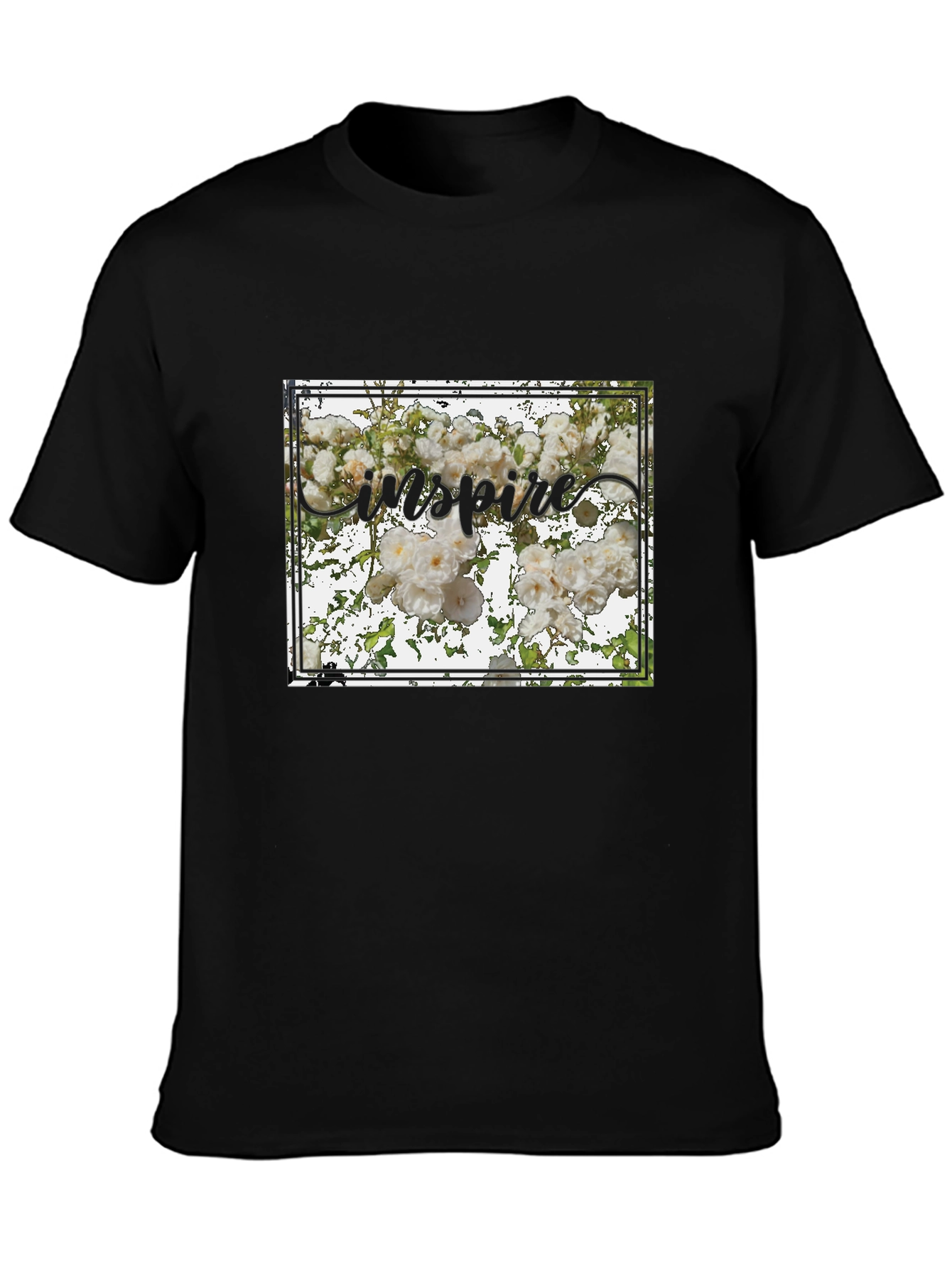 Inspire Floral Graphic Tee - Stylish Unisex T-Shirt