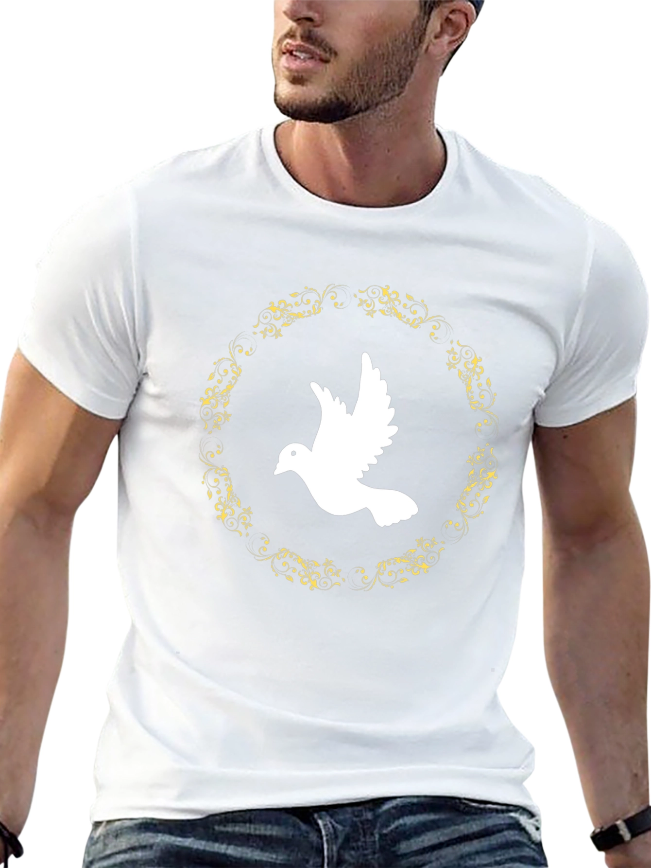 Dove Peace T-Shirt - Black Graphic Tee