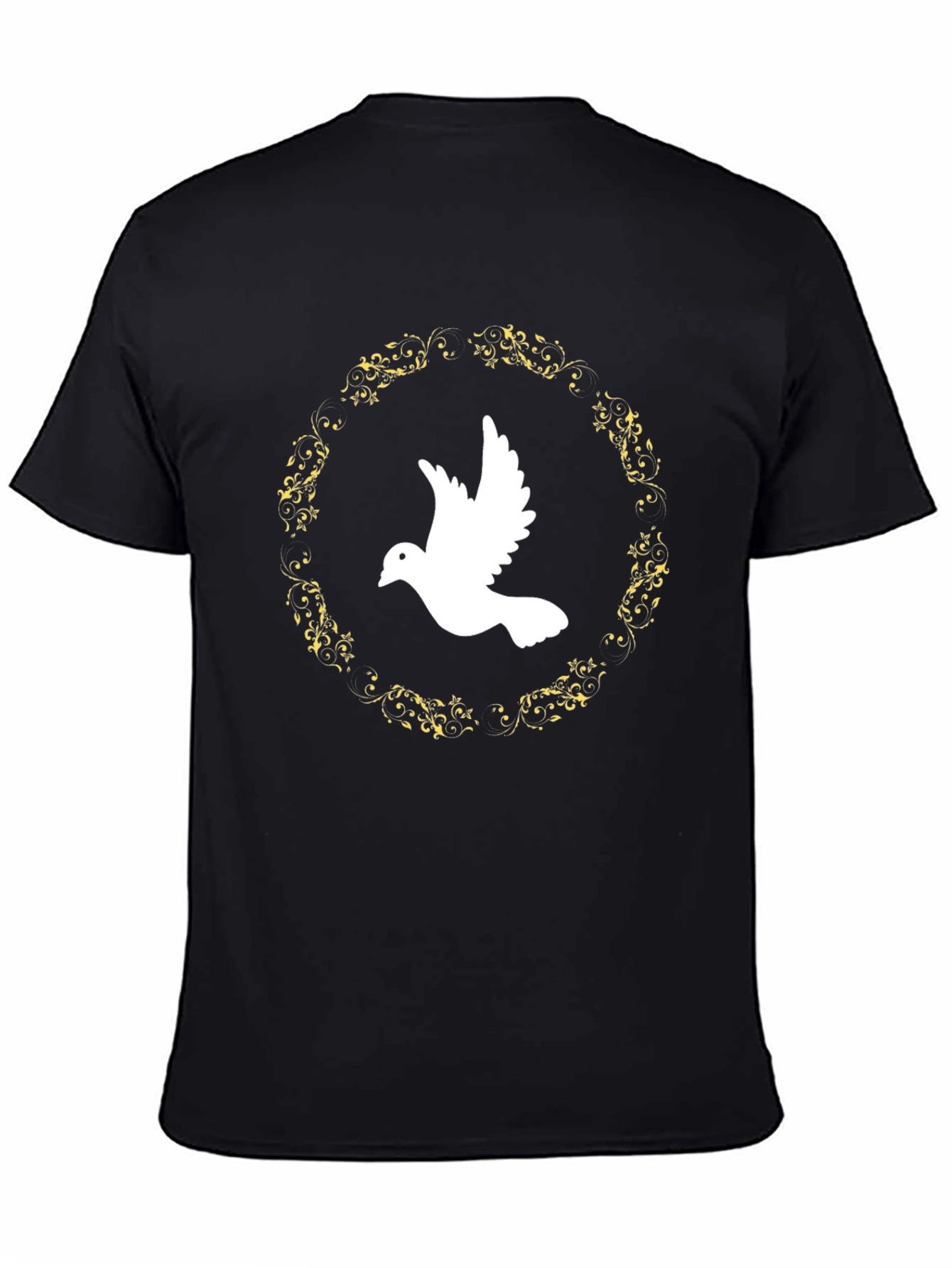 Dove Peace T-Shirt - Black Graphic Tee