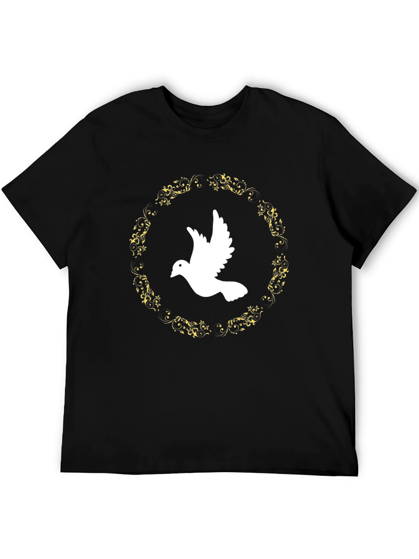 Dove Peace T-Shirt - Black Graphic Tee