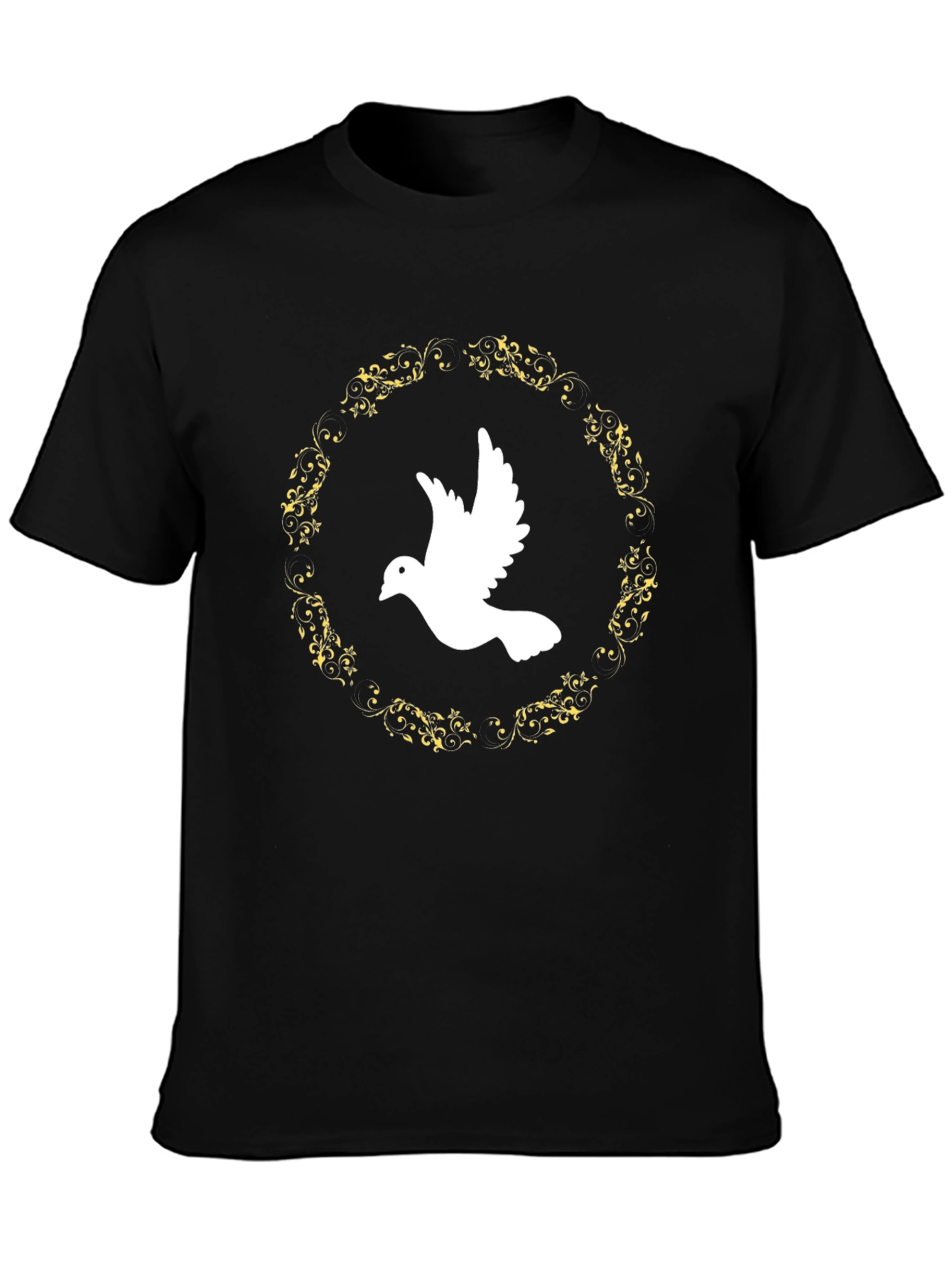 Dove Peace T-Shirt - Black Graphic Tee