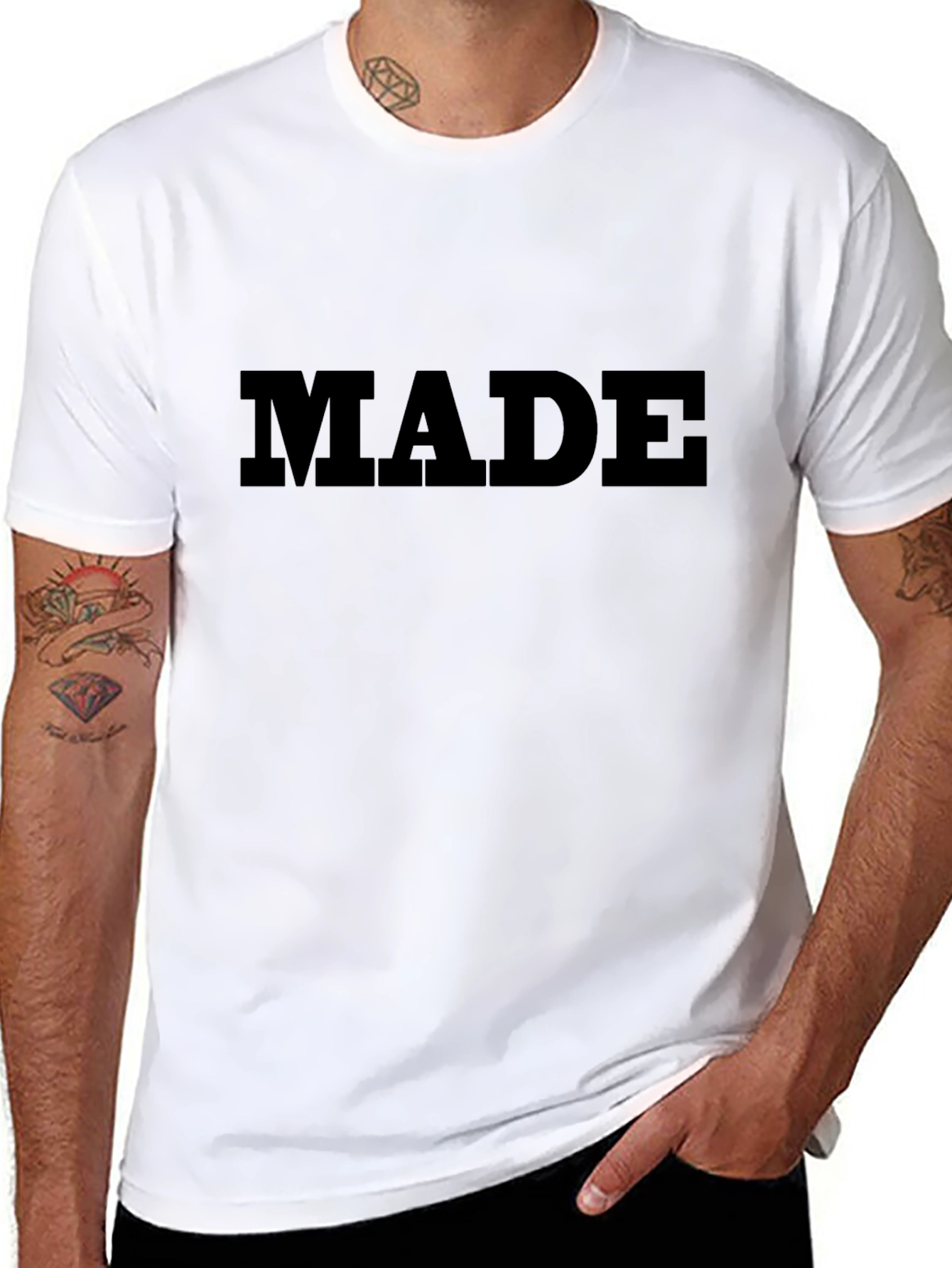 Bold MADE Graphic Tee - Classic Black Cotton T-Shirt