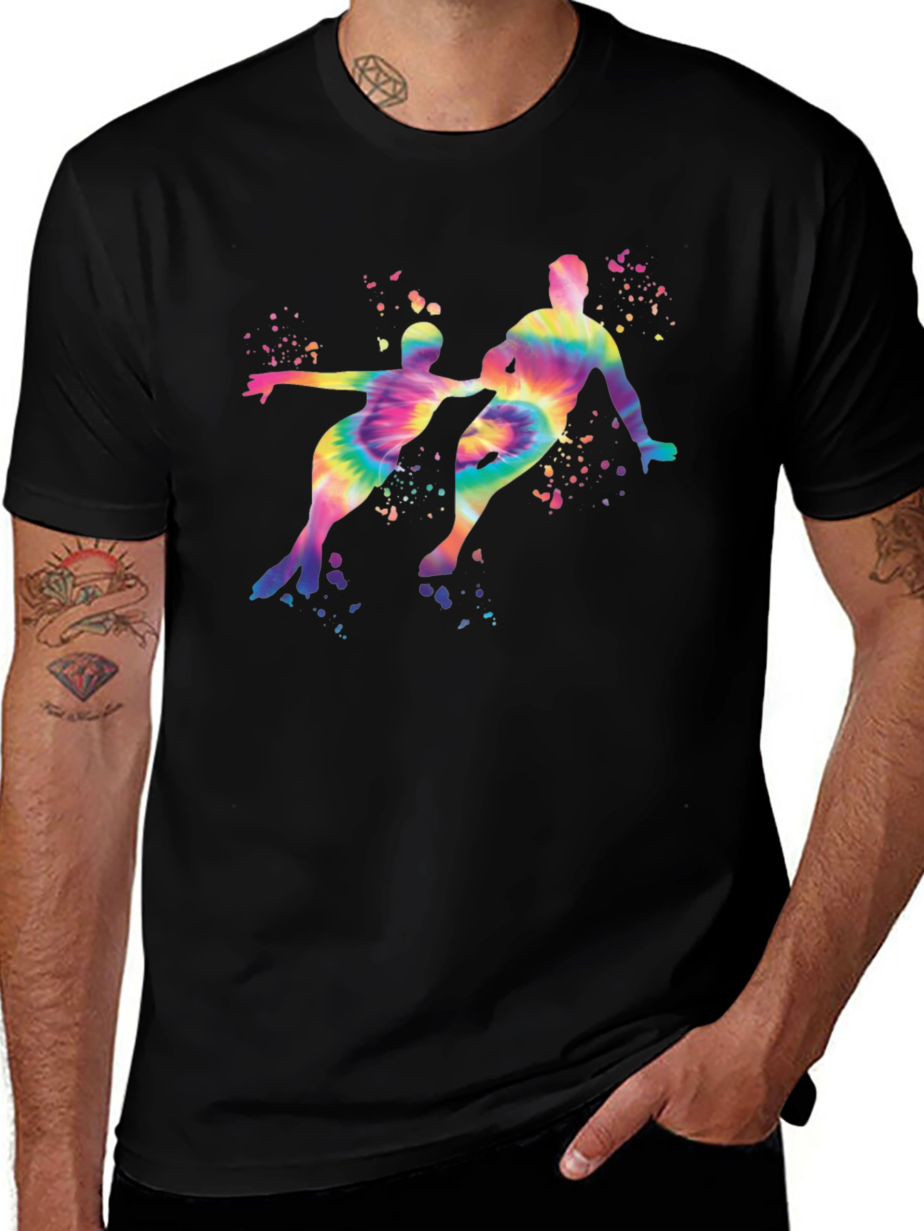Tie-Dye Figure Skating T-Shirt