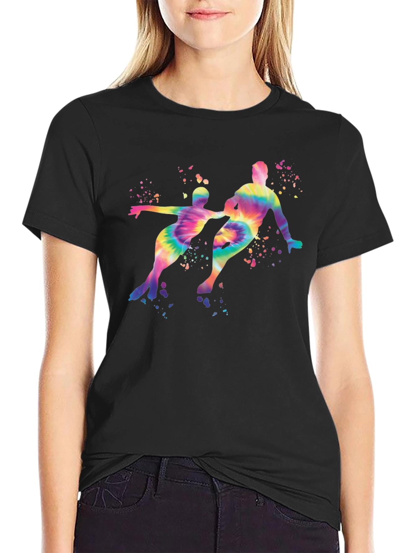 Tie-Dye Figure Skating T-Shirt
