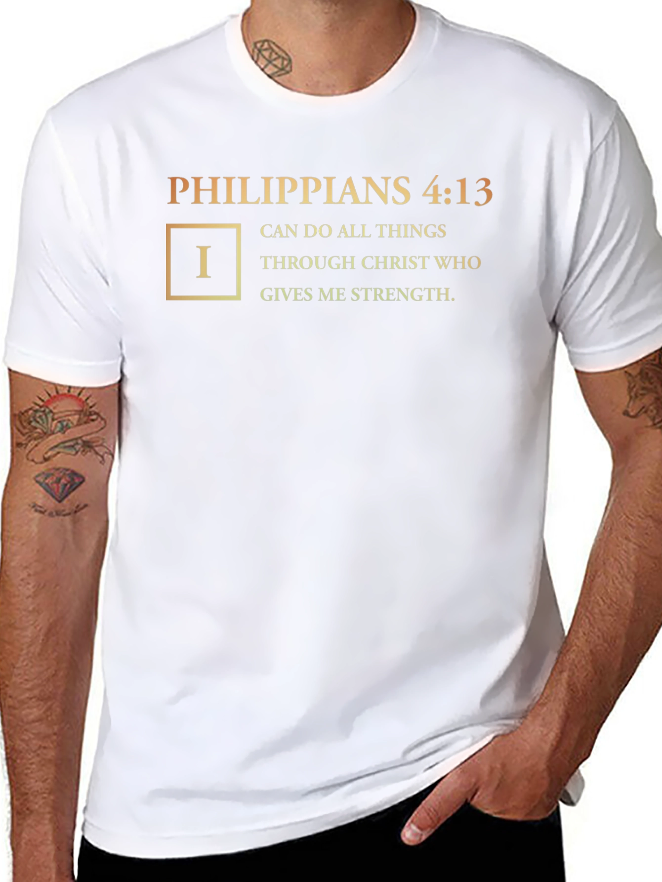 Philippians 4:13 Bible Verse T-Shirt