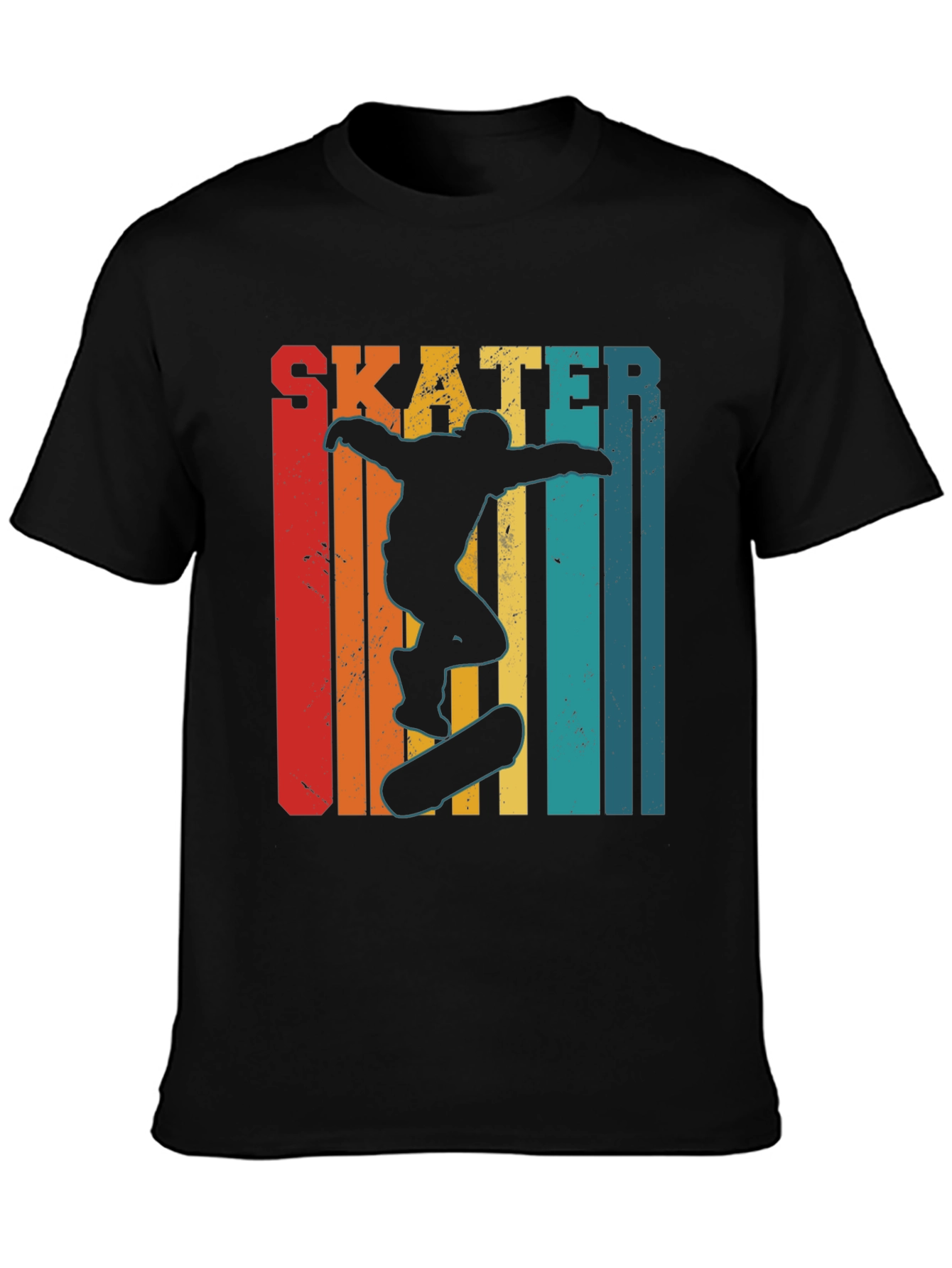 Retro Skater Graphic Tee - Black T-Shirt