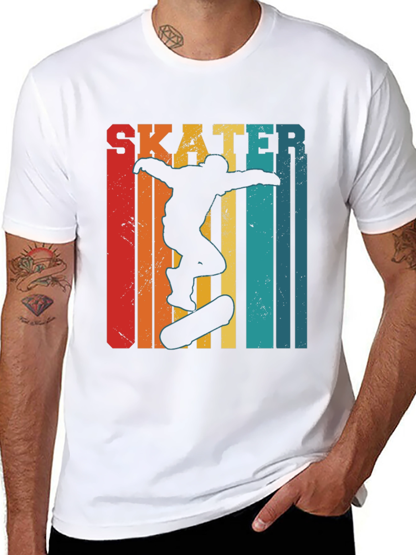 Retro Skater Graphic Tee - Black T-Shirt