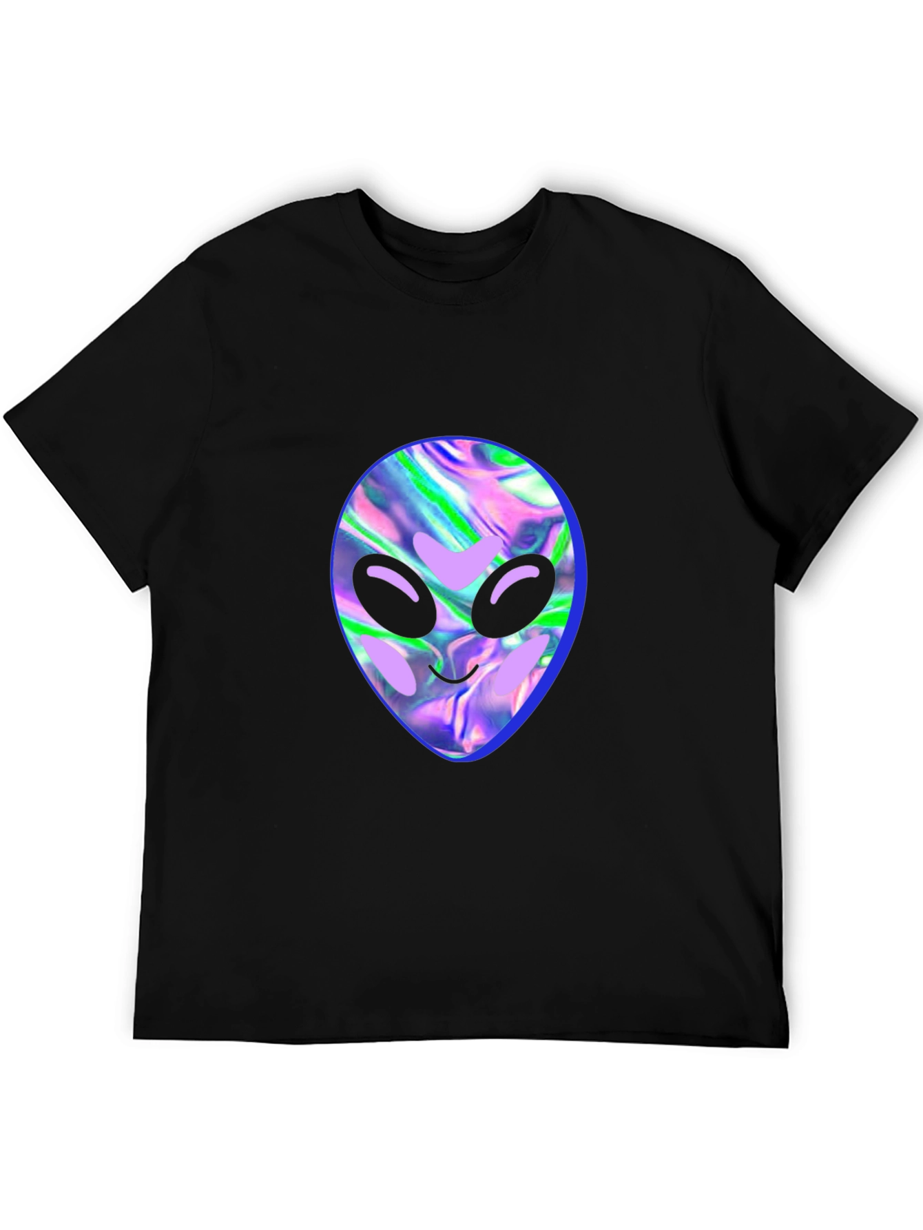 Alien Head Graphic Tee - Black T-Shirt