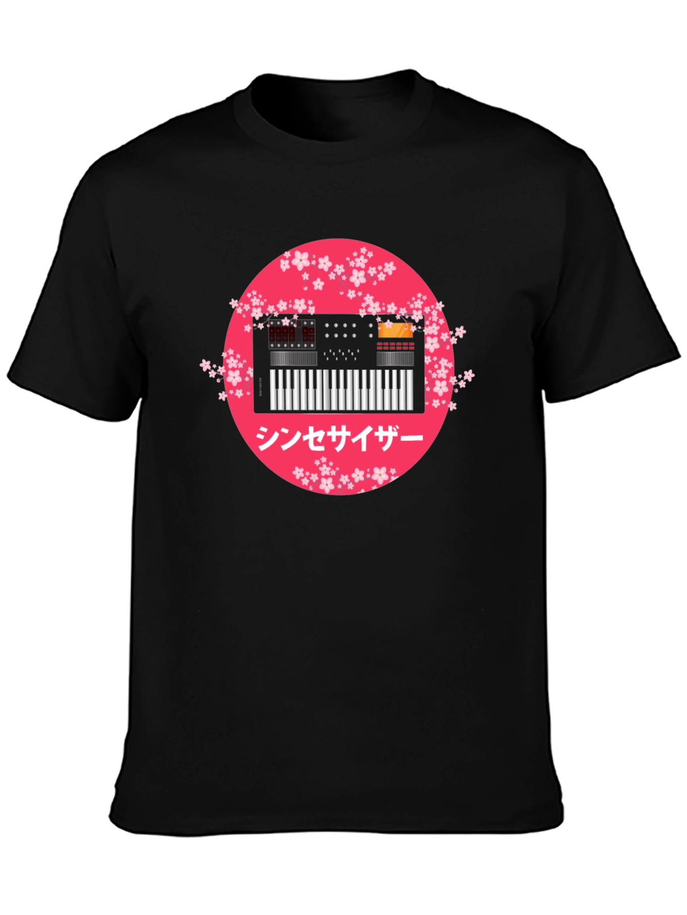 Synthwave Keyboard Sakura T-Shirt